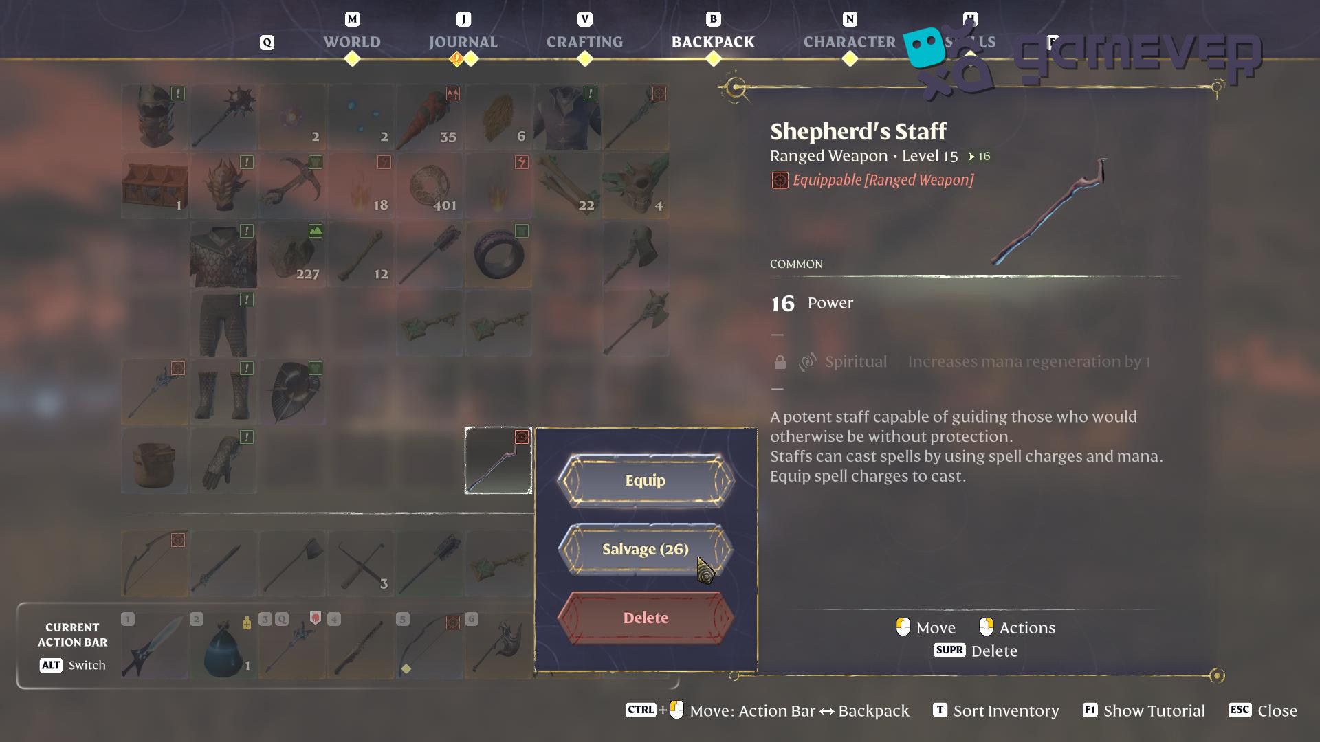 Convierte equipo viejo en runas con la opción de reciclaje en la Actualización "Back to the Shroud" de Enshrouded