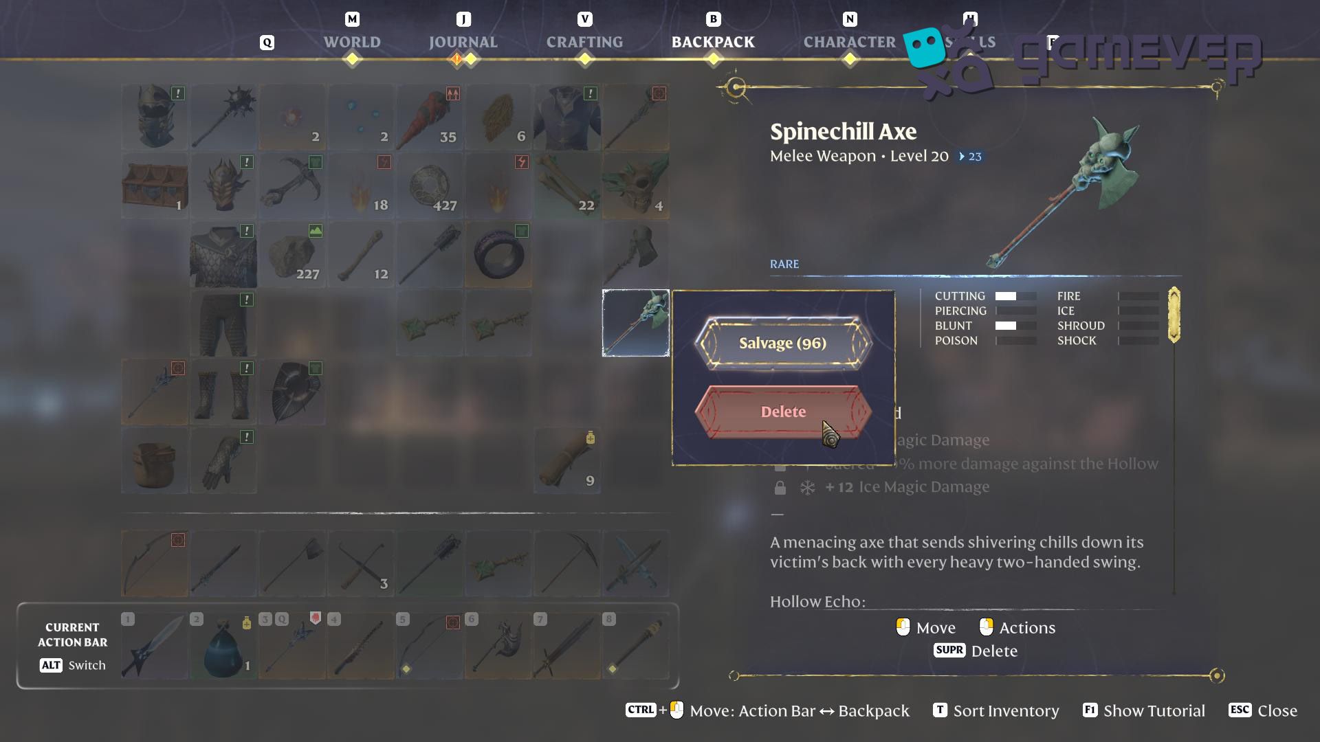 Aumenta tu colección de runas reciclando objetos de alto nivel en Enshrouded