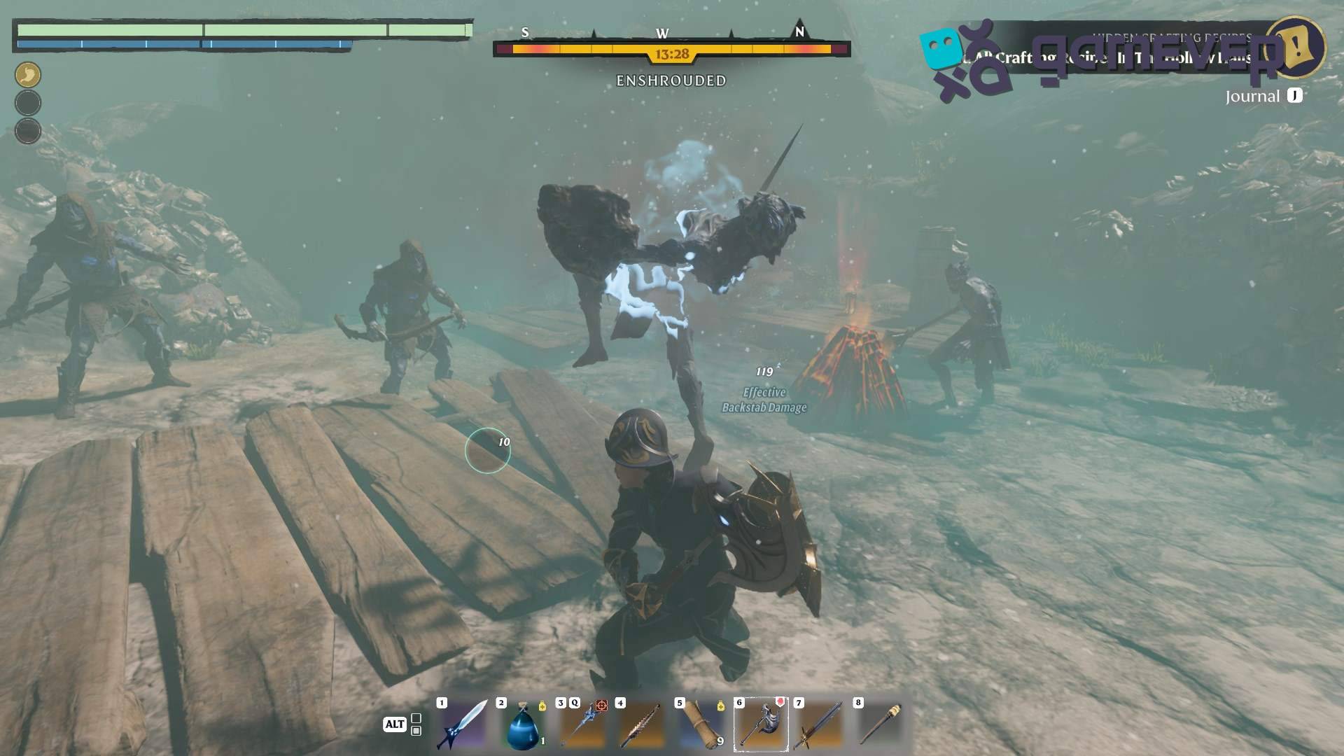 Enfréntate a los guardias y criaturas en Enshrouded: Actualización Back to the Shroud