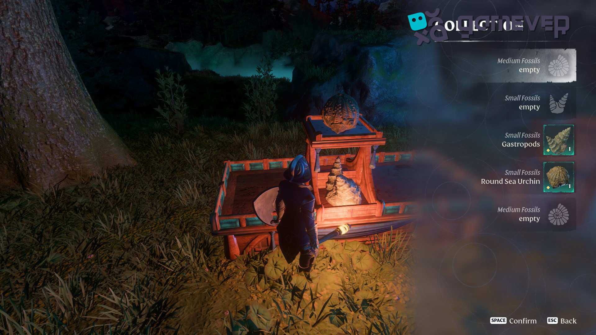 Regresa a la base y fabrica una vitrina de fósiles en la actualización Enshrouded: Back to the Shroud
