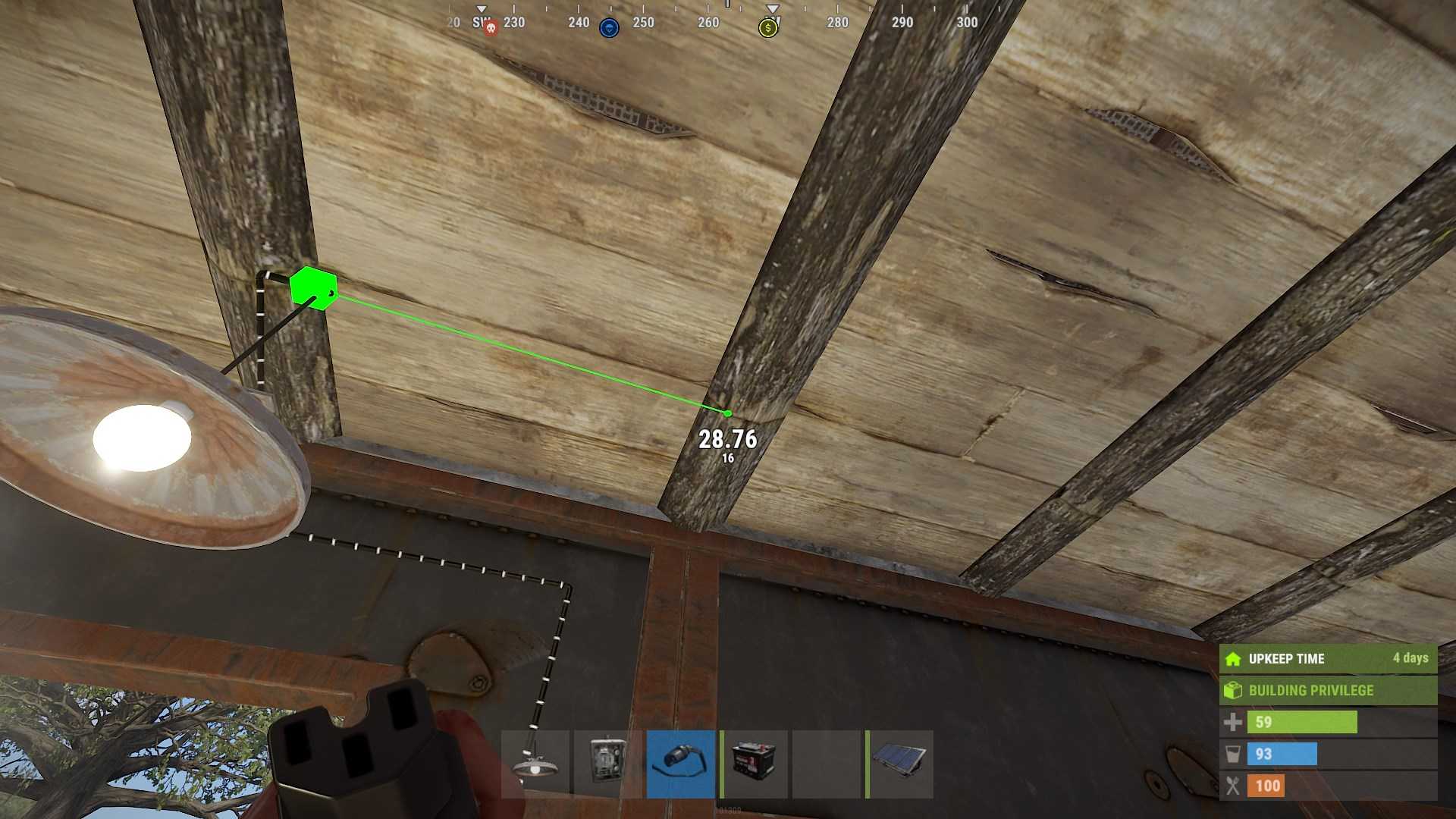 Conecta los interruptores directamente a tu luz de techo para un control fácil de encendido y apagado en la última actualización de Rust
