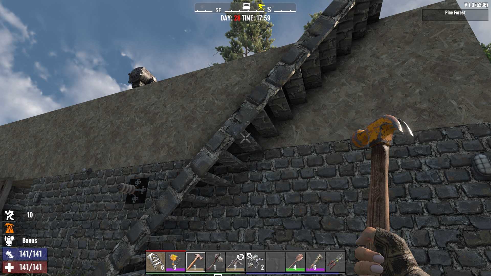 Upgrade Wooden Stairs to Reinforced Stairs in 7D2D 1.0