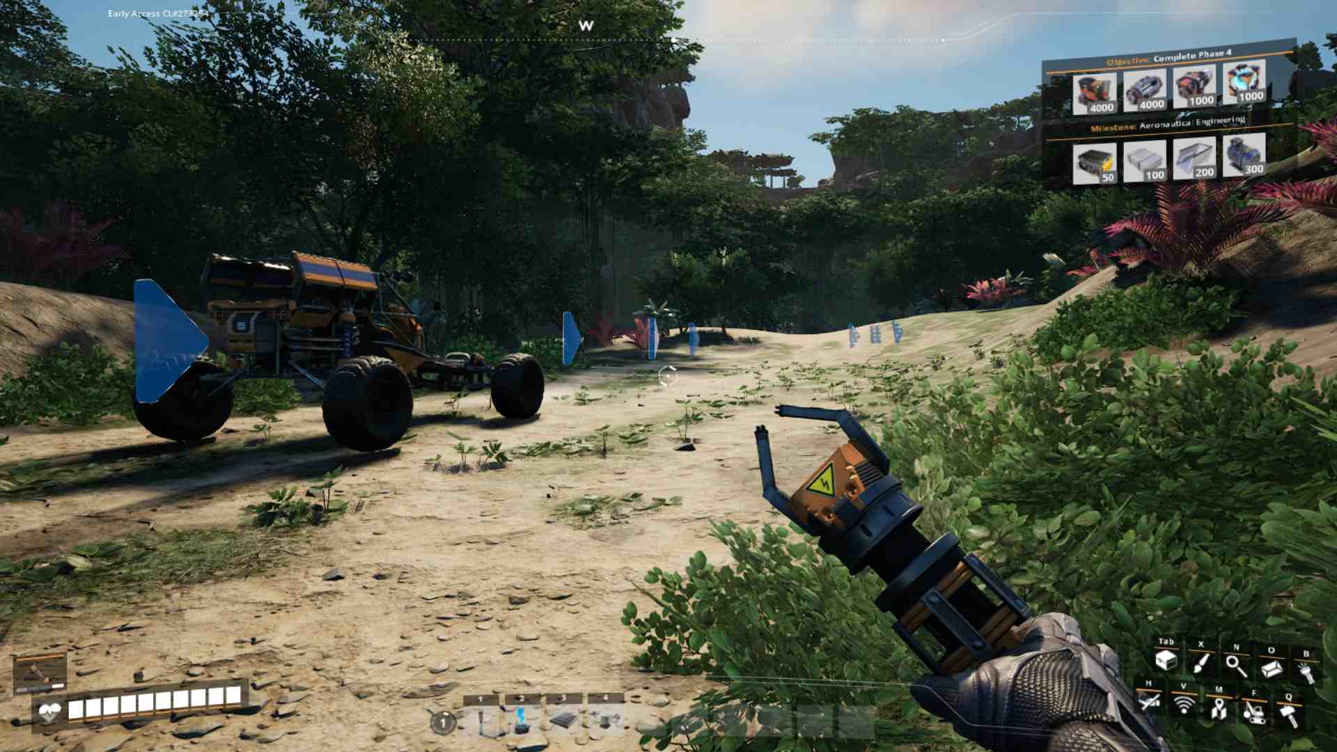 Erlebe die Erkundung mit Hochgeschwindigkeit mit dem Explorer-Fahrzeug in Satisfactory