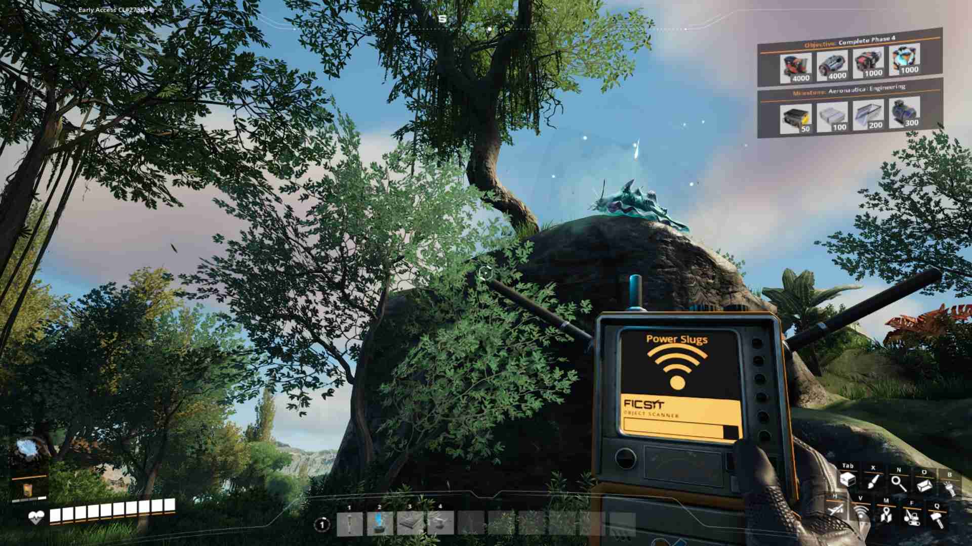 Verwende den Objekt-Scanner, um mehr Energieschnecken in Satisfactory zu finden