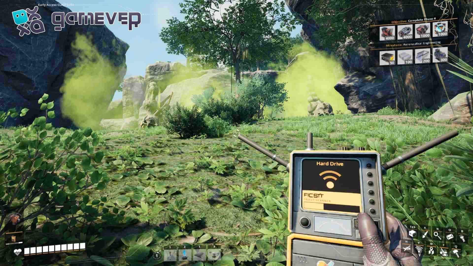 Utiliza tu escáner para localizar Discos Duros en Satisfactory