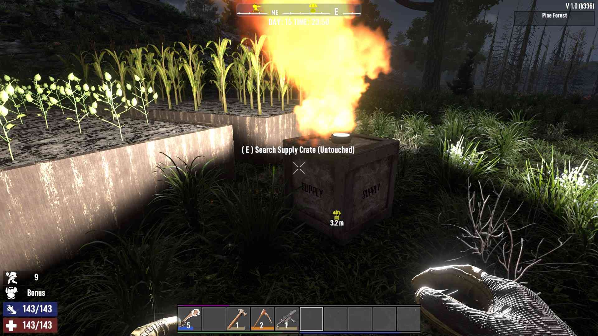 Verwende spawnsupplycrate, um zufällige Beute in 7D2D 1.0 zu erhalten