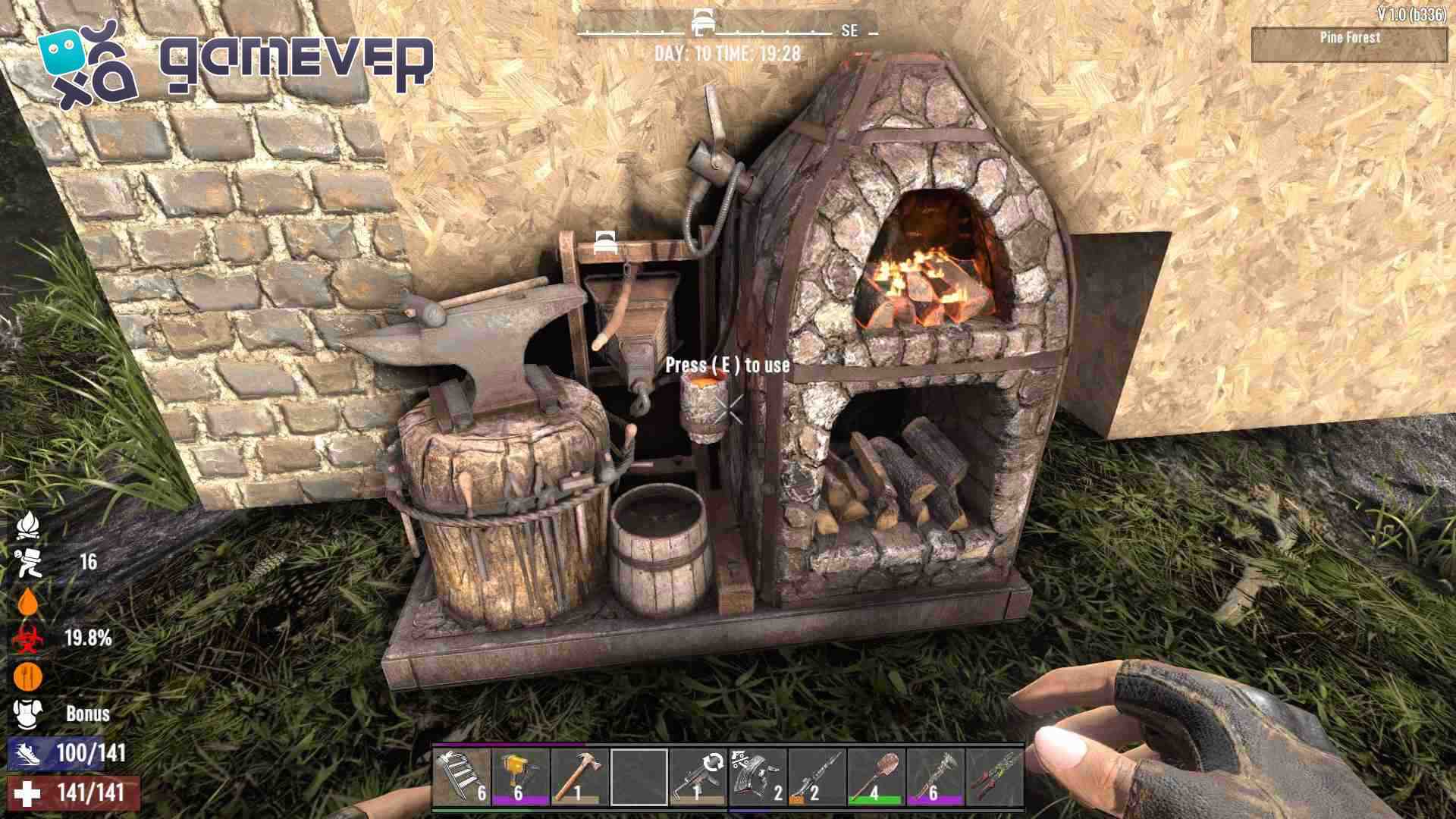Construye un Horno en tu base para obtener Hierro Forjado en 7D2D 1.0