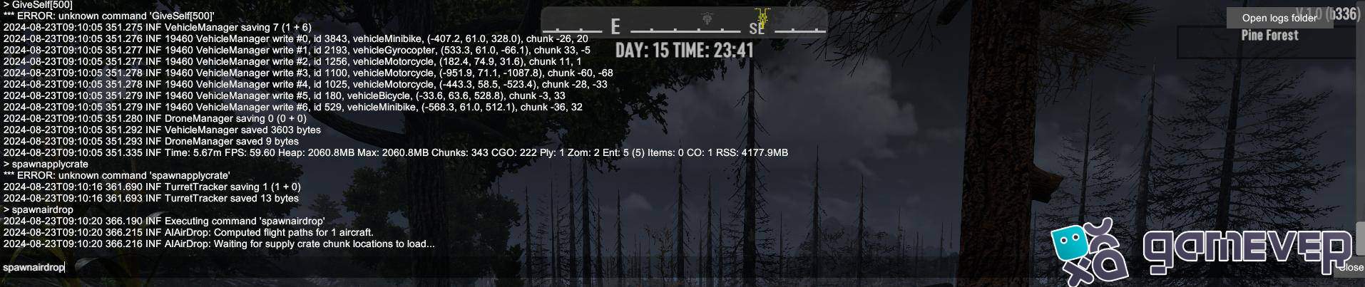 Lanza una caja de suministros con spawnairdrop en 7D2D 1.0