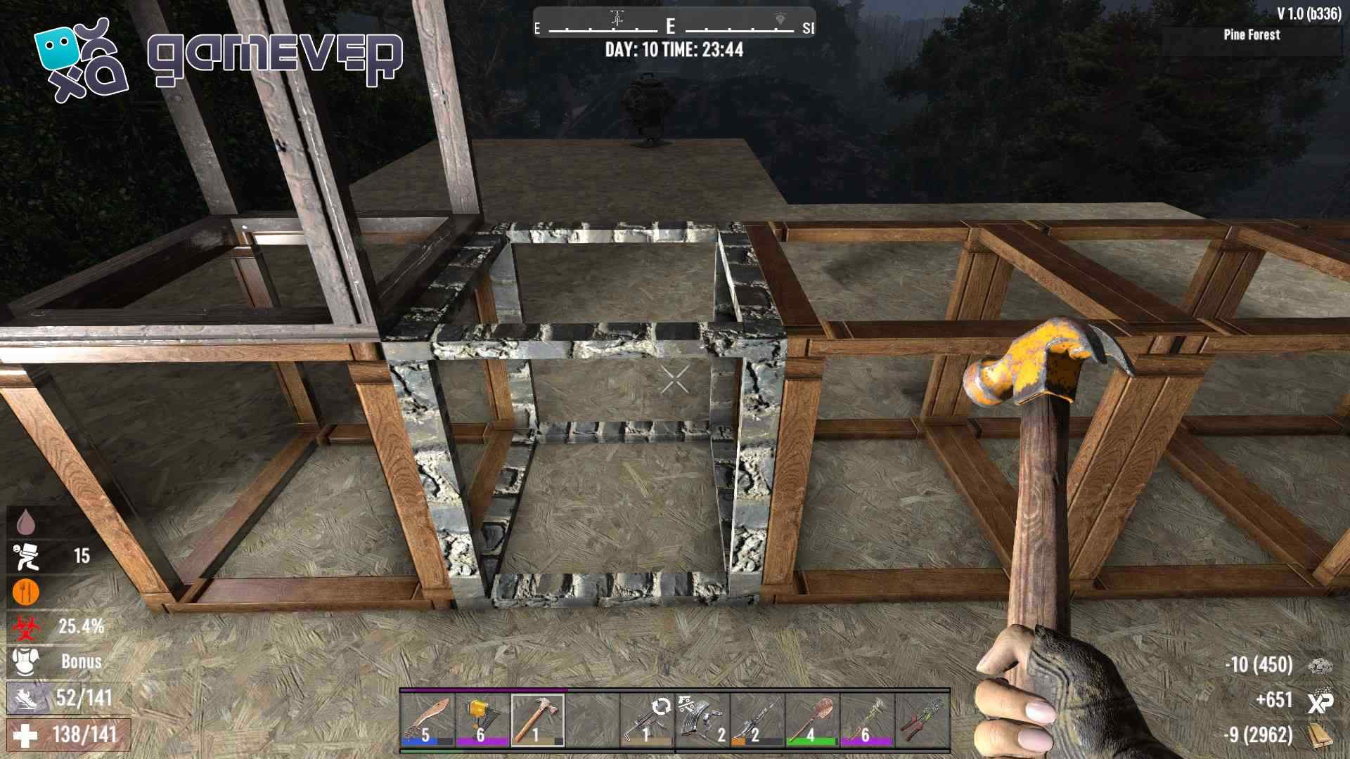Fabrica adoquines para mejoras más fuertes en 7D2D 1.0