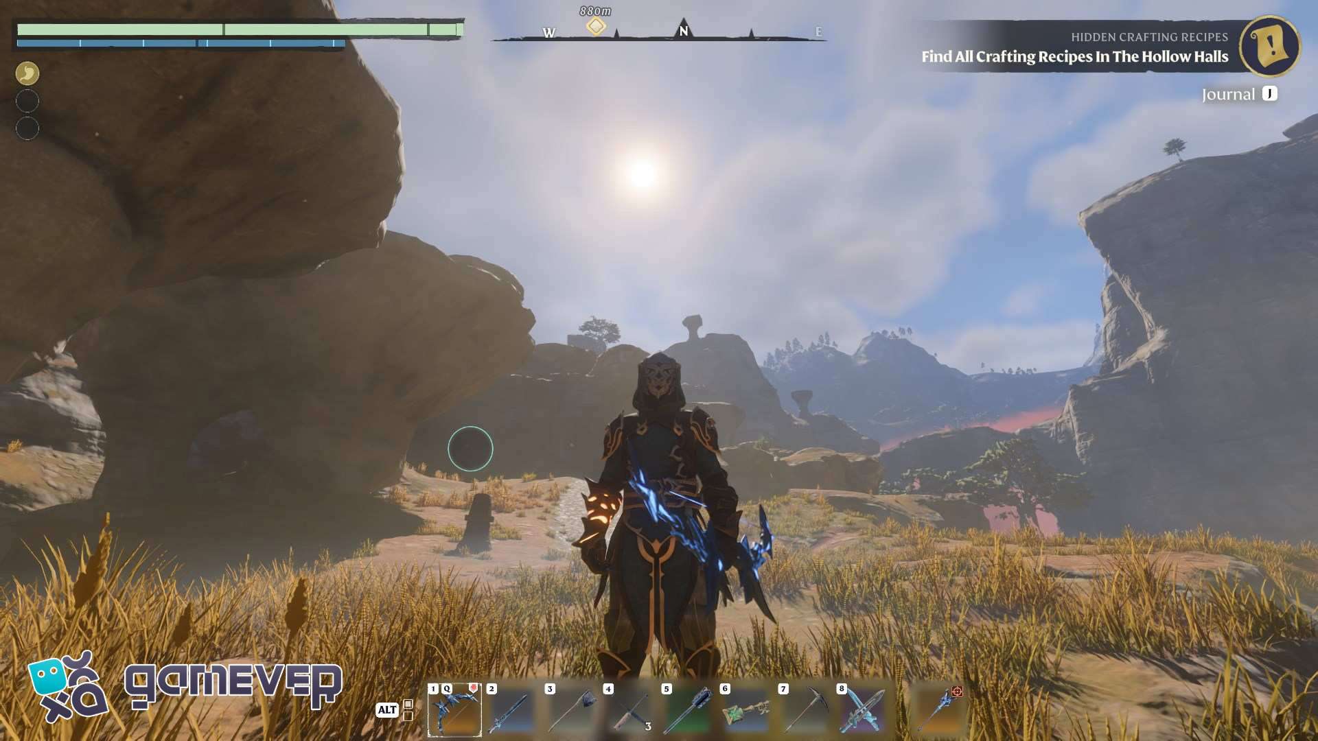 Equipa un arco para daño a distancia mientras tus mascotas luchan por ti en Enshrouded