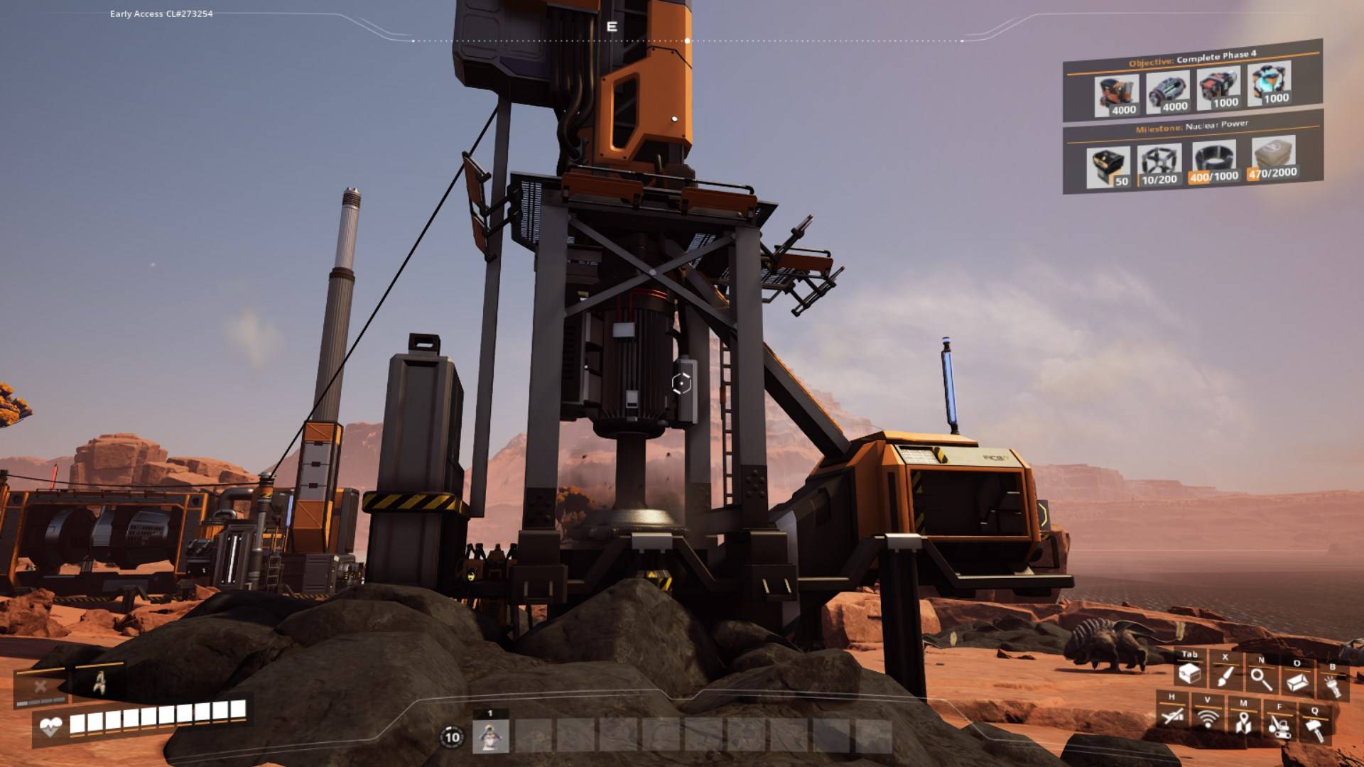 Rüste auf einen Miner Mk.2 für schnelleres Kohlenabbauen in Satisfactory auf