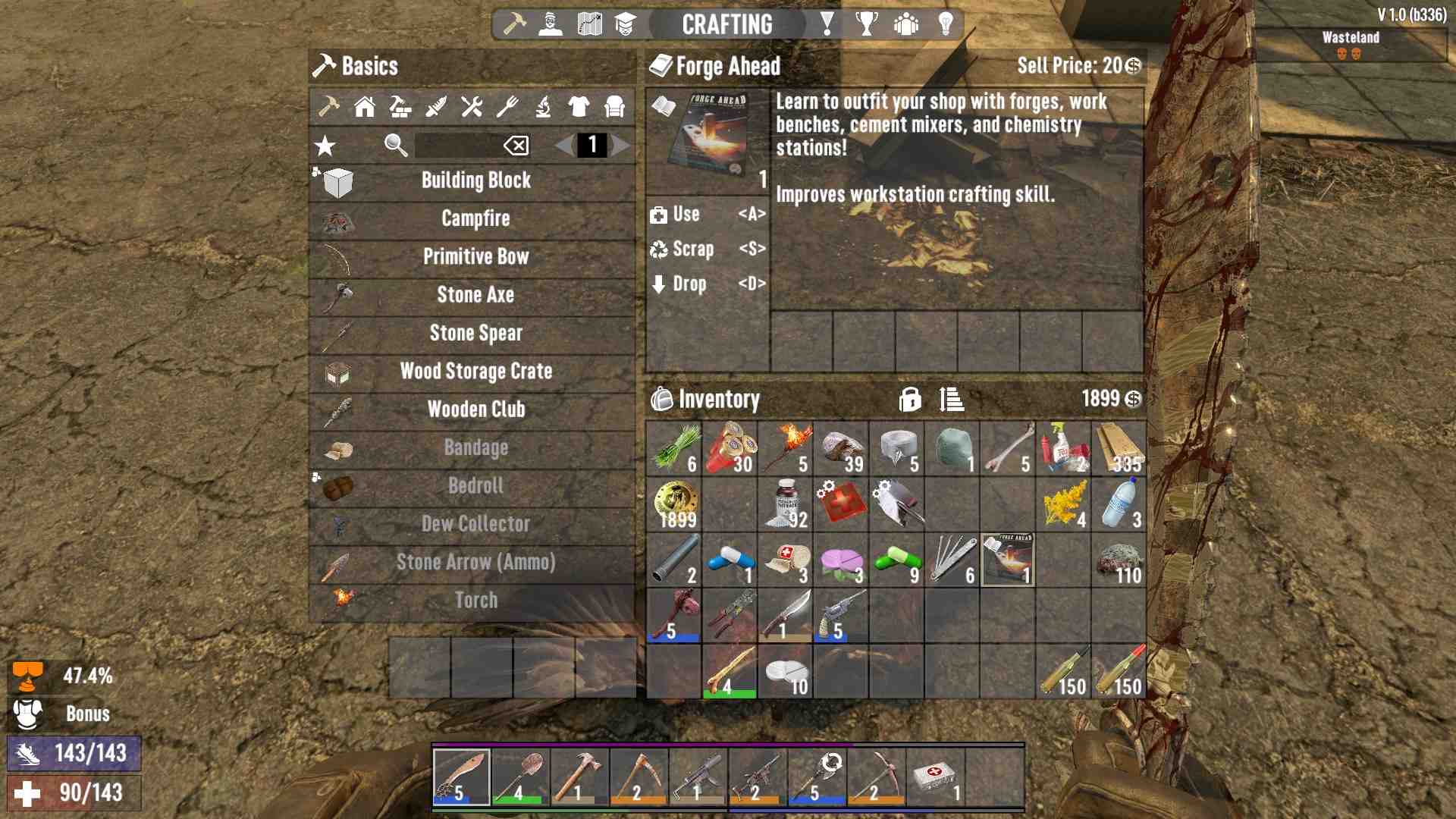 Finde Crafting-Magazin-Pakete in 7D2D 1.0