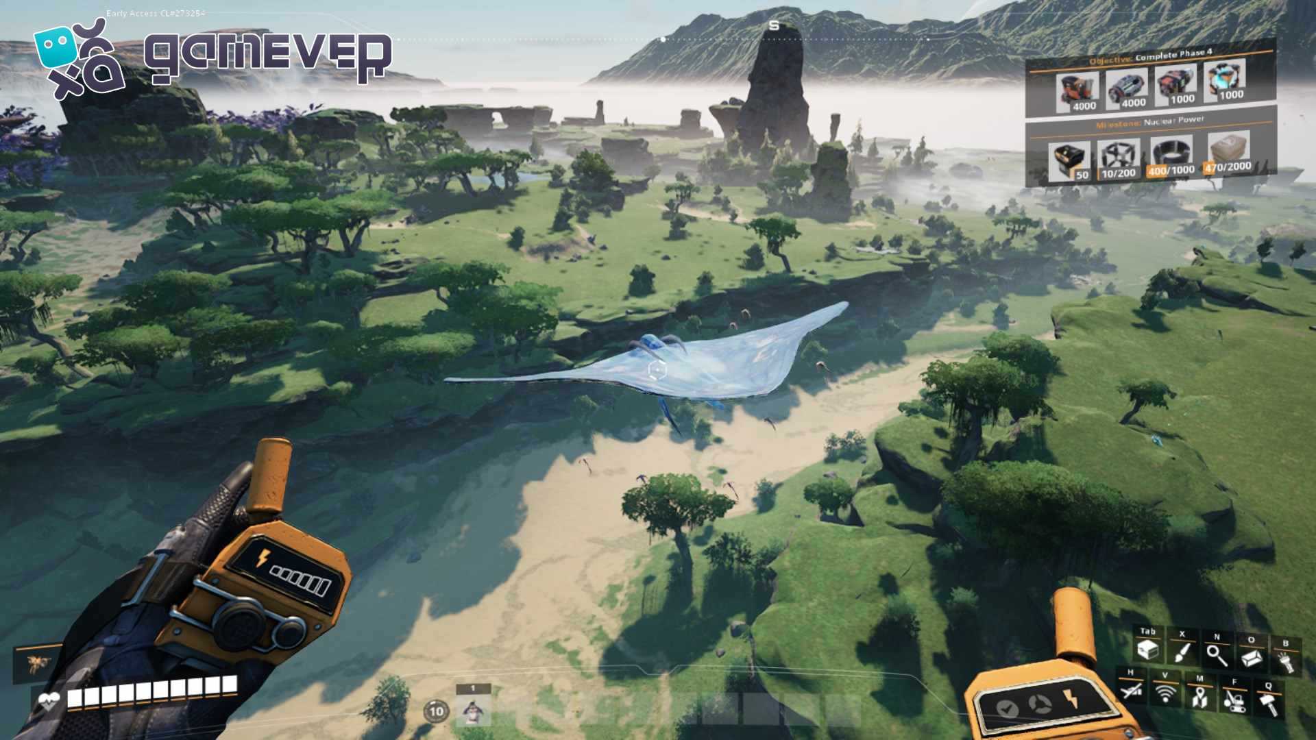 Equipa el Propulsor flotante para poder volar en Satisfactory