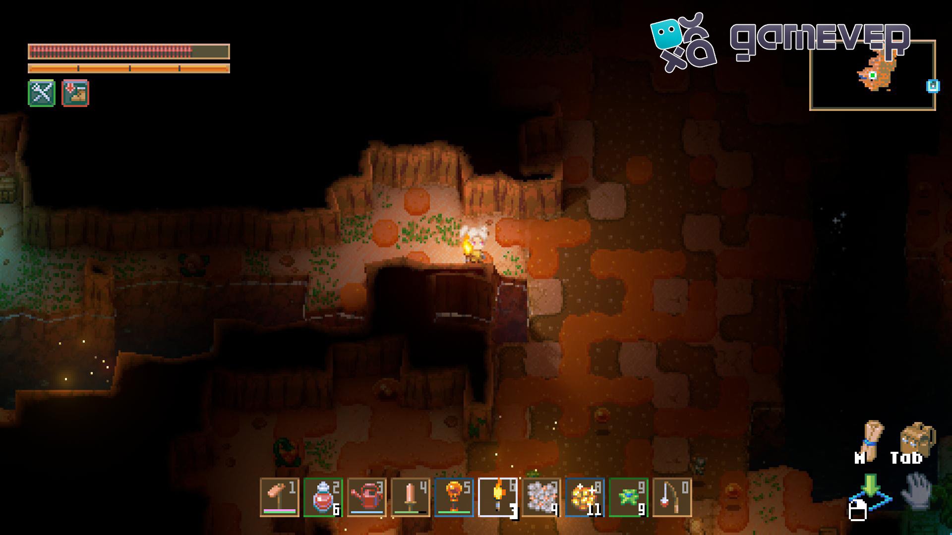 Descubre mineral de estaño en las Cuevas de Arcilla en Core Keeper 1.0