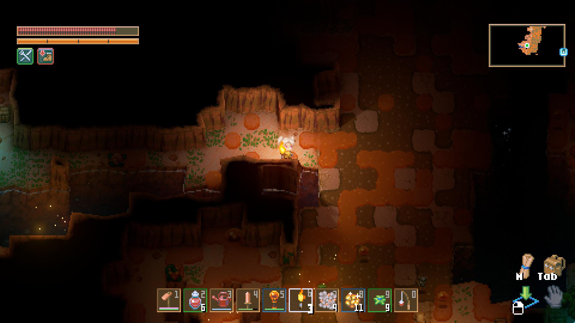 Entdecke Zinnerz in den Tonhöhlen in Core Keeper 1.0