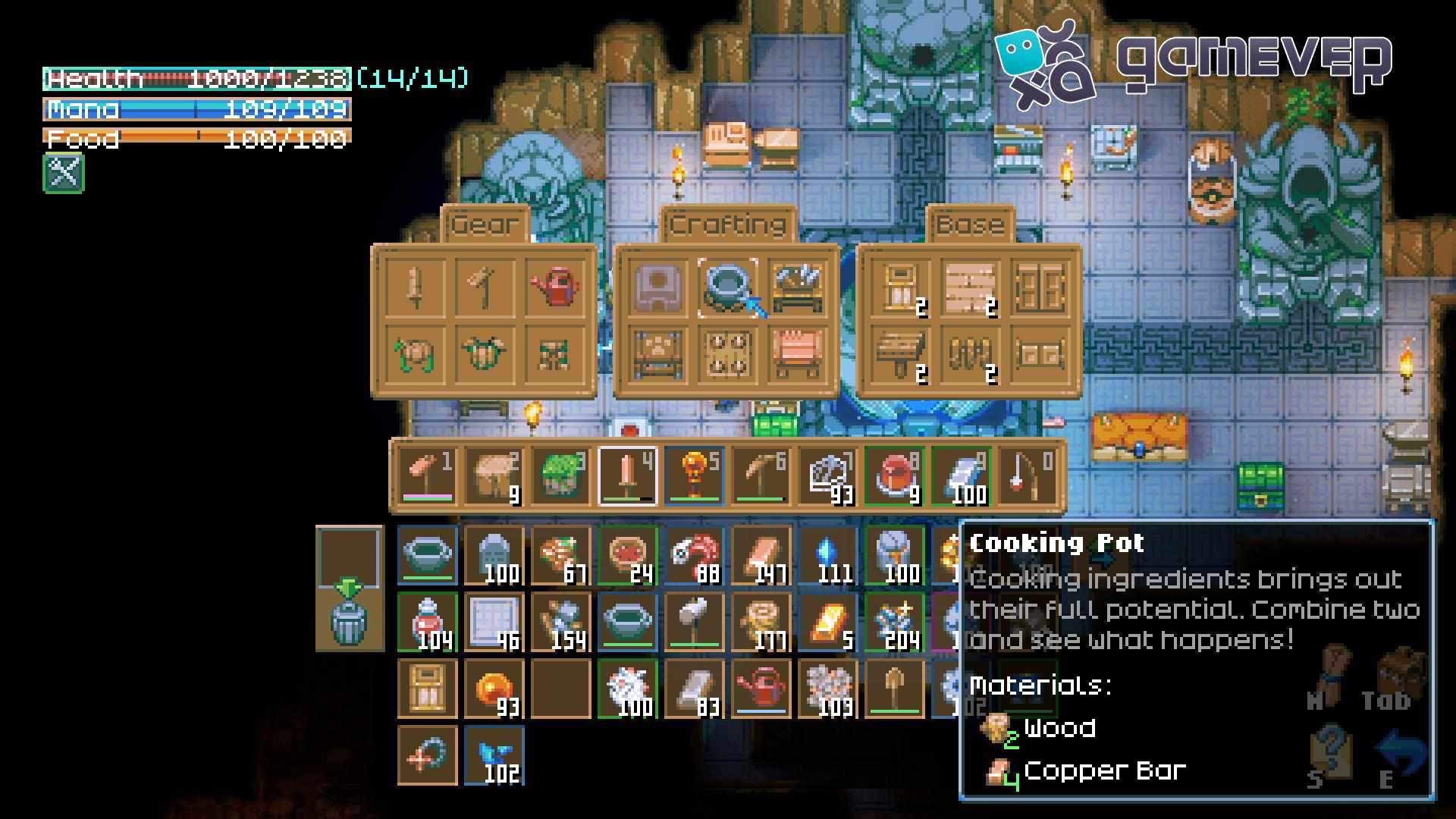 Fabrica tu Olla de Cocina usando la Mesa de Trabajo en Core Keeper 1.0