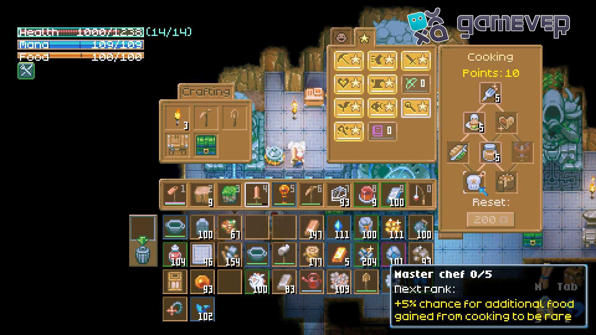 Mejora los talentos de cocina para aumentar la eficiencia culinaria en Core Keeper 1.0