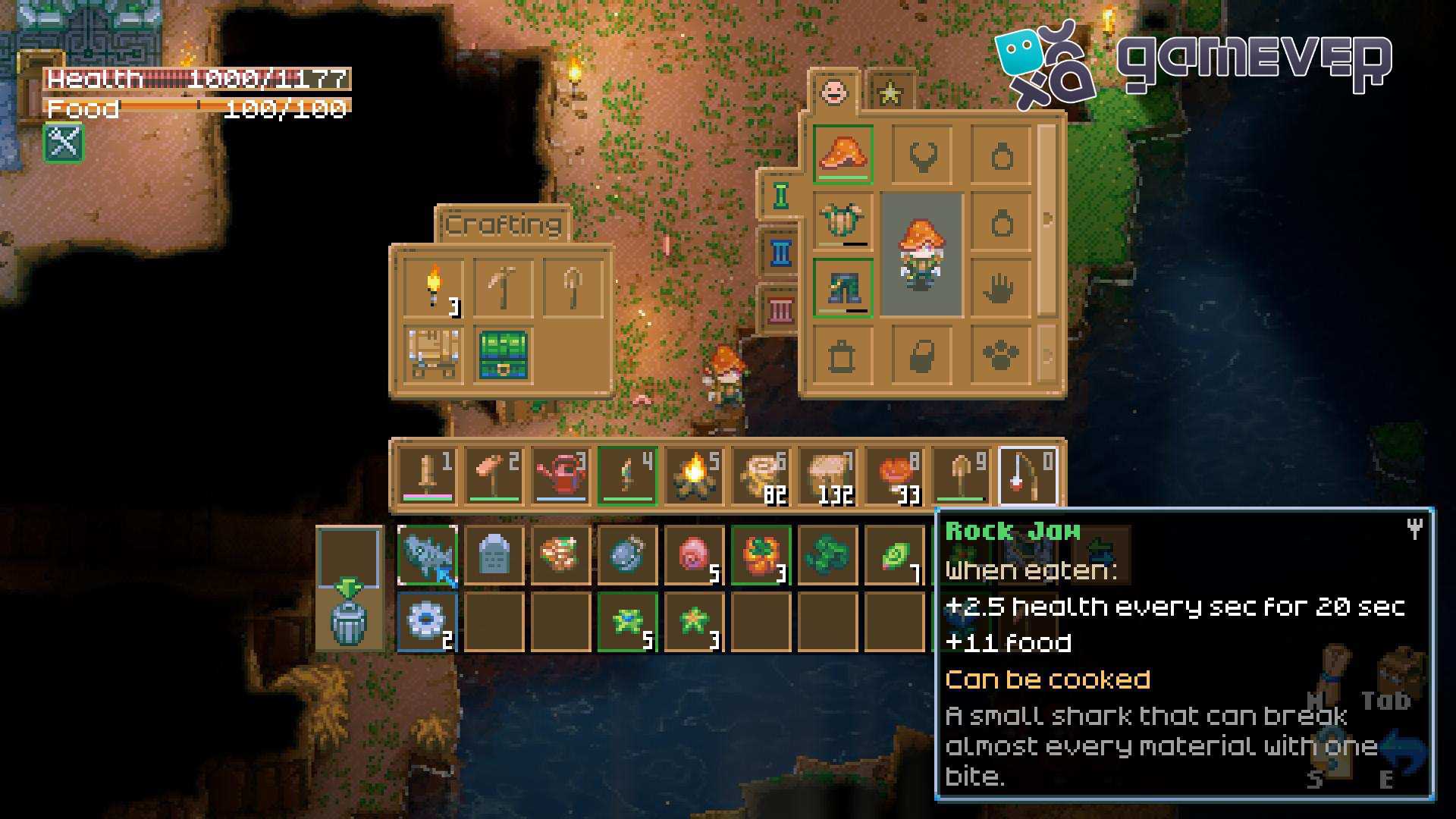 Reúne diferentes tipos de peces en Core Keeper 1.0
