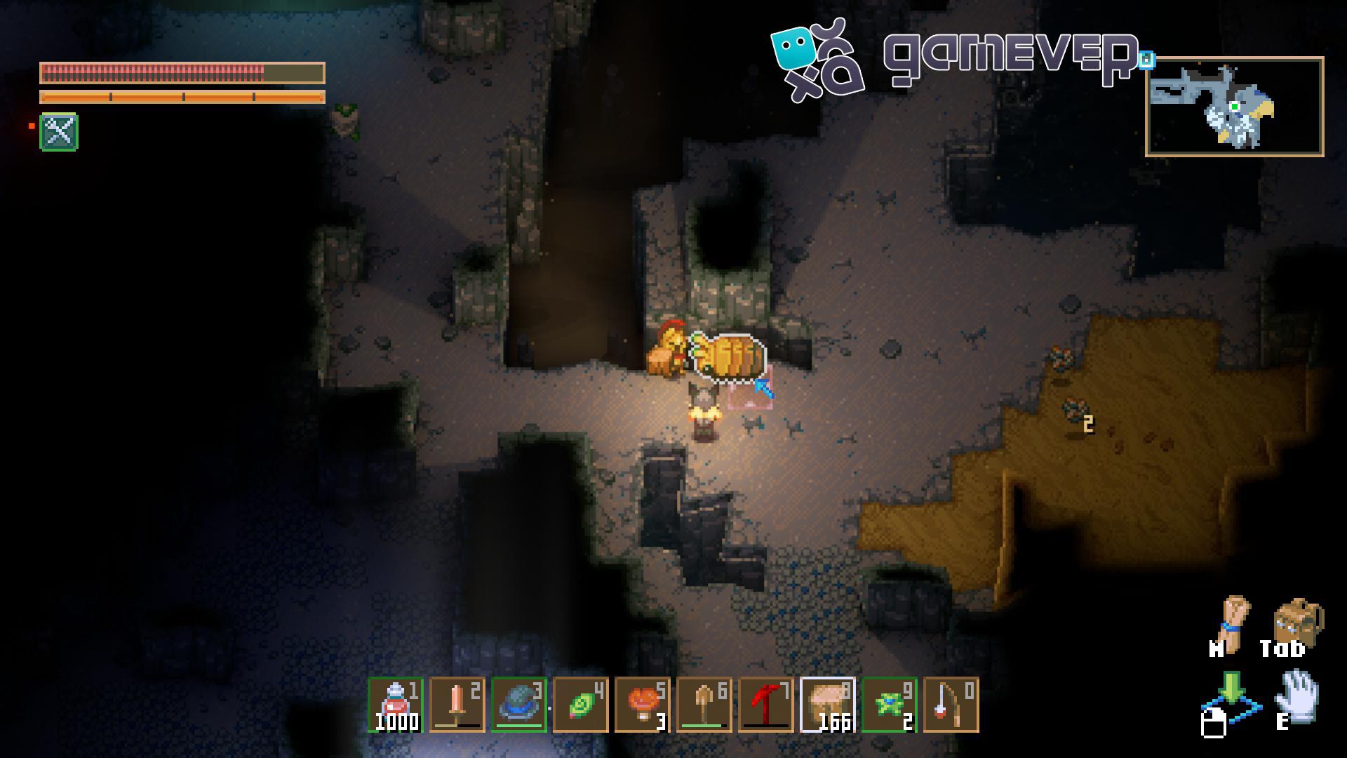 Atrae a los Strolly Polys con bichos en Core Keeper 1.0