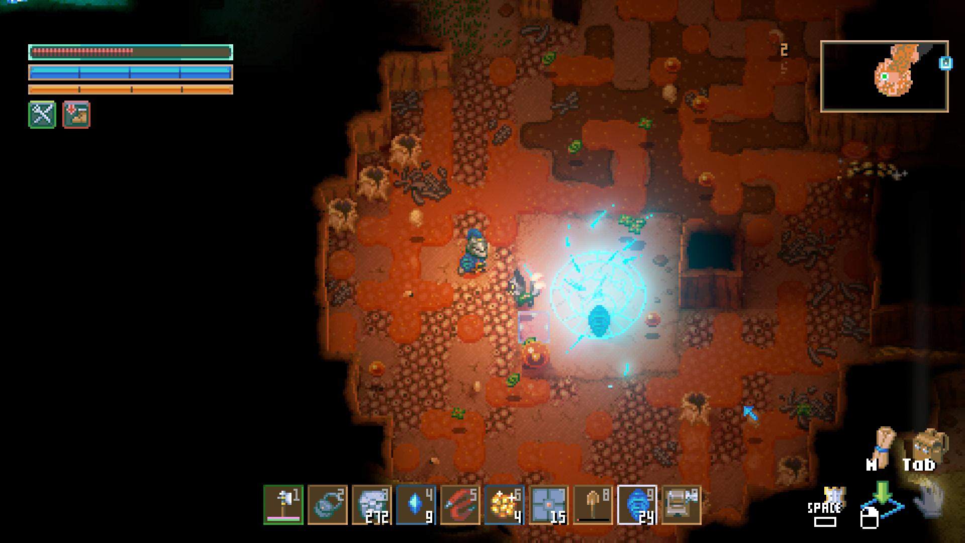 Beschwöre Ghorm den Verschlinger in Core Keeper 1.0