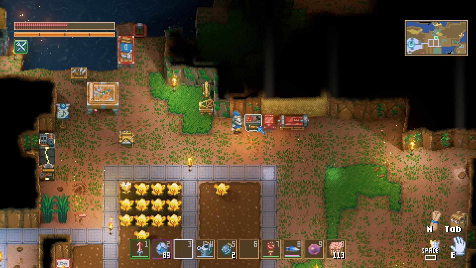 Baue die Skarlit-Werkbank, um eine Boot-Werkbank in Core Keeper 1.0 herzustellen