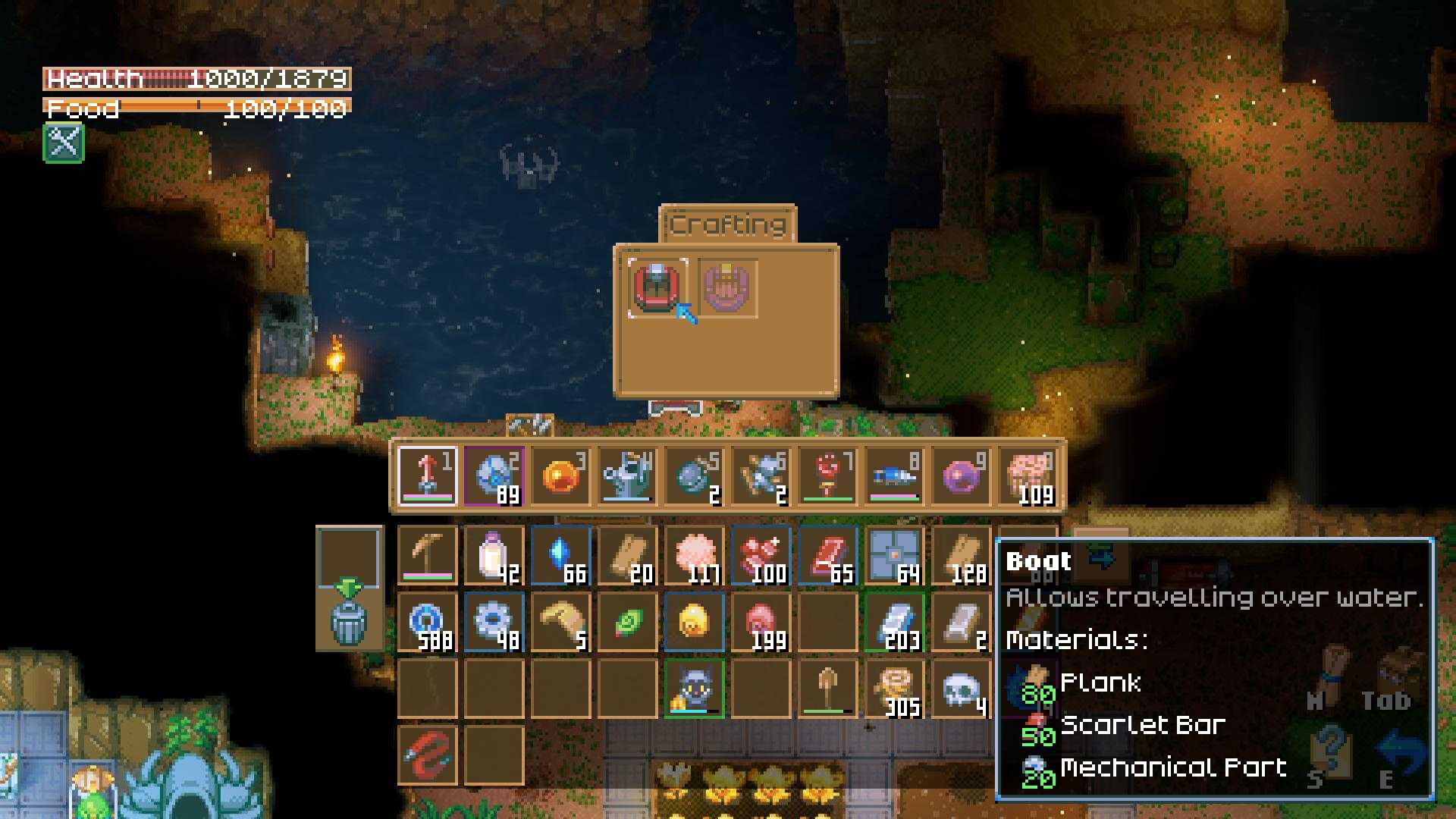 Baue Dein Boot an der Bootswerkbank in Core Keeper 1.0