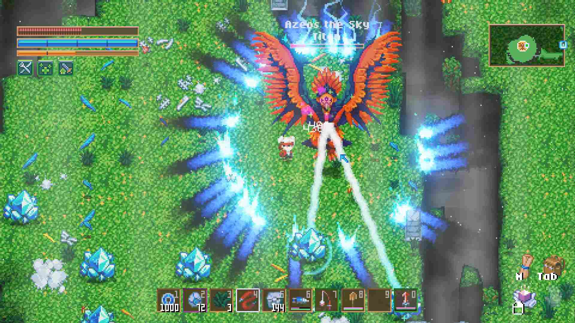 Bereite Deine Scharlach-Rüstung und Dein Messer für den Azeos-Kampf in Core Keeper 1.0 vor