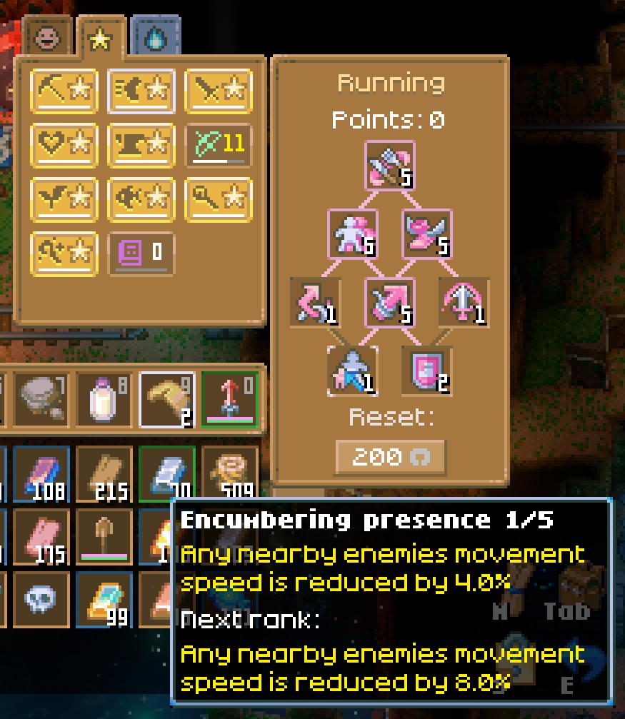 Achte auf die Fähigkeiten, die du im Talentbaum in Core Keeper 1.0 freischalten kannst.