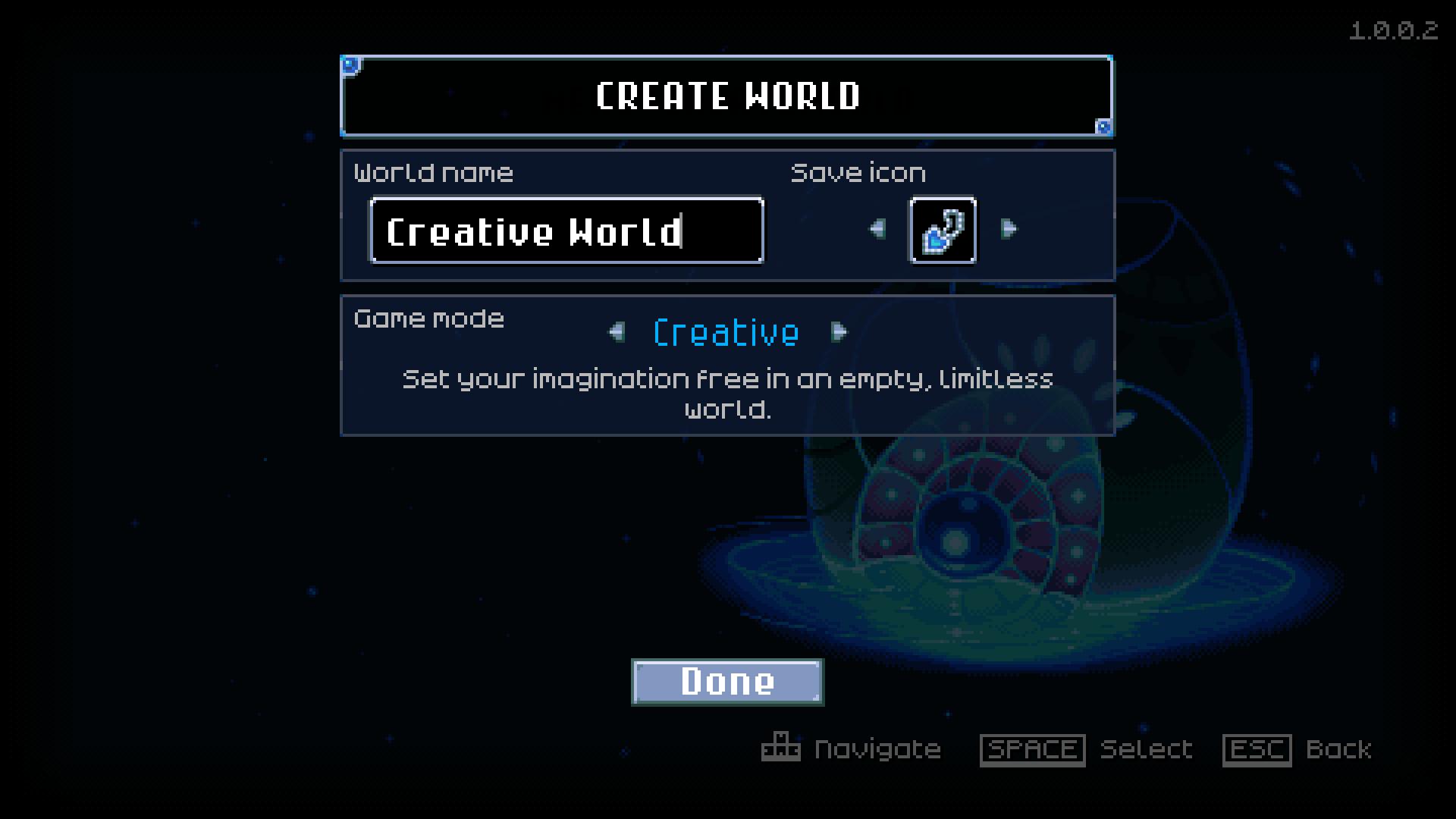 Erstelle einen neuen Charakter für Creative Mode in Core Keeper 1.0