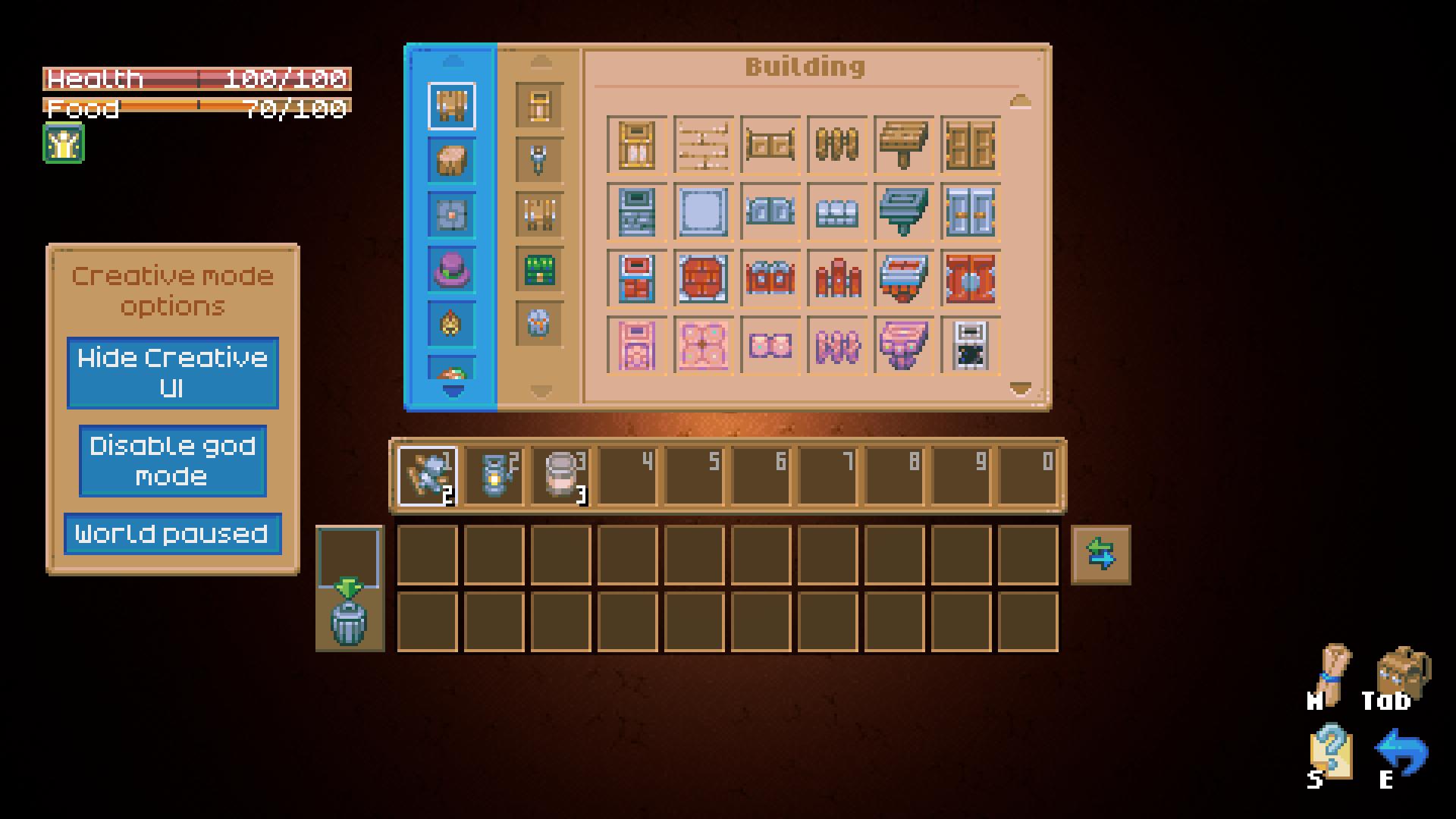 Greife auf das Creative Mode UI zu, um alle Gegenstände in Core Keeper 1.0 zu finden