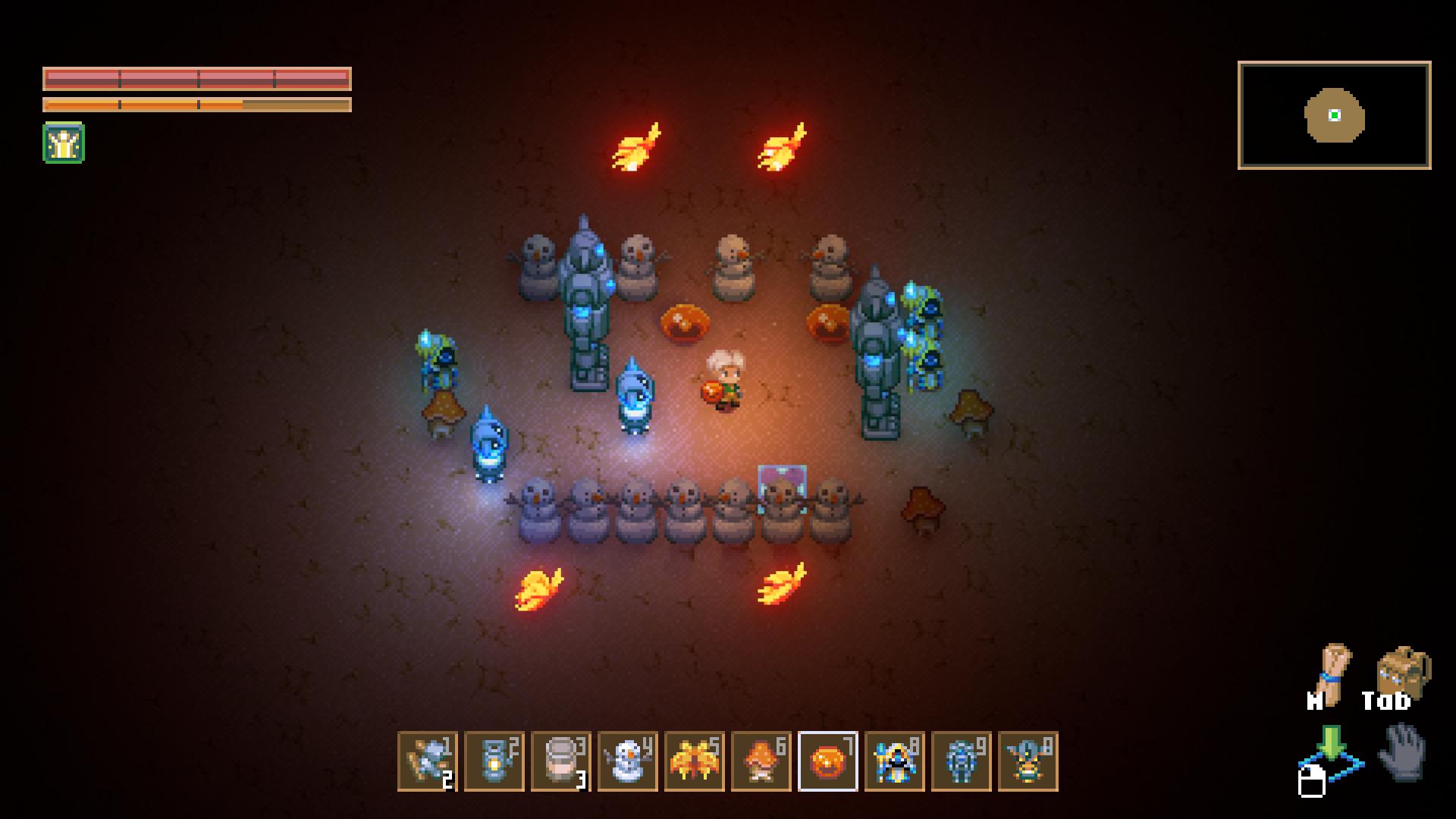 Platzierte Objekte endlos in Core Keeper 1.0's Creative Mode