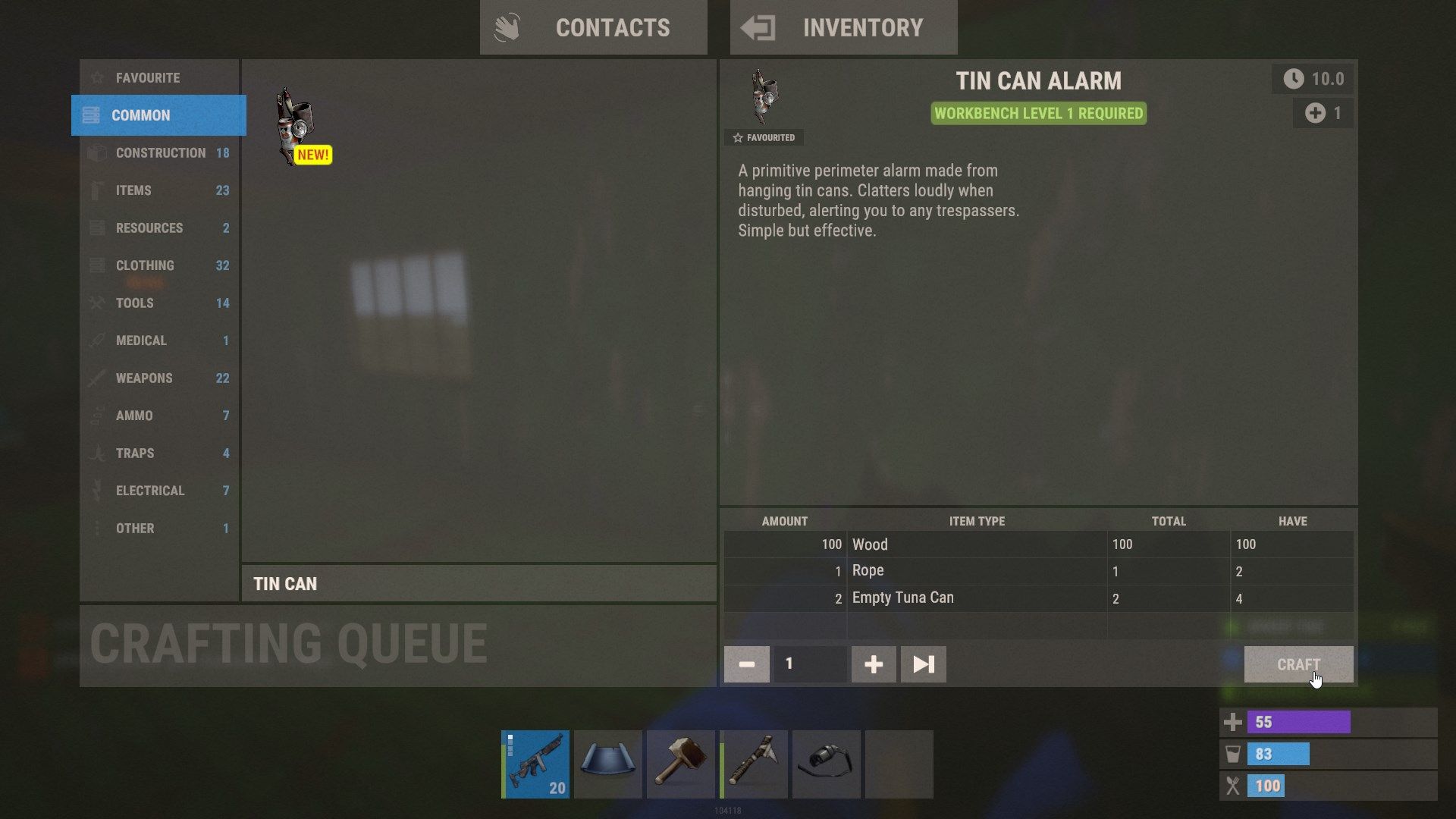 Stelle deinen Blechdosenalarm in Rust her