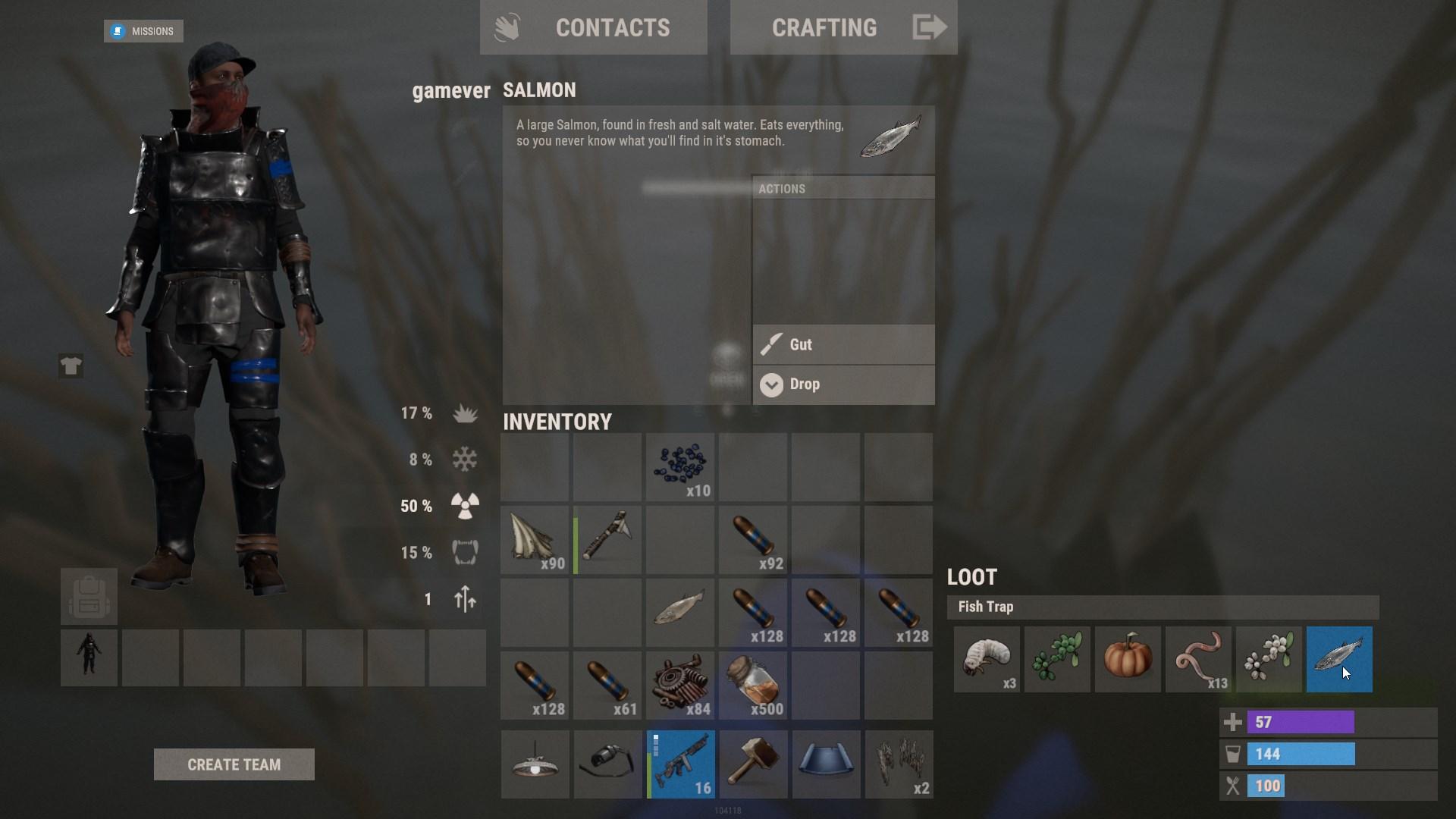 Fange wertvolle Fische wie Lachs und Forelle in Rust