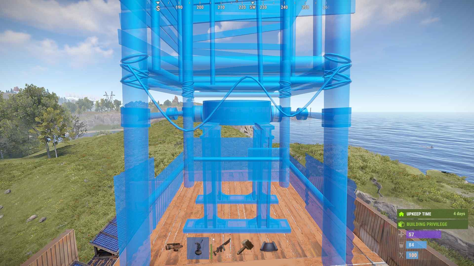 Platziere Deine Windkraftanlage hoch in Rust