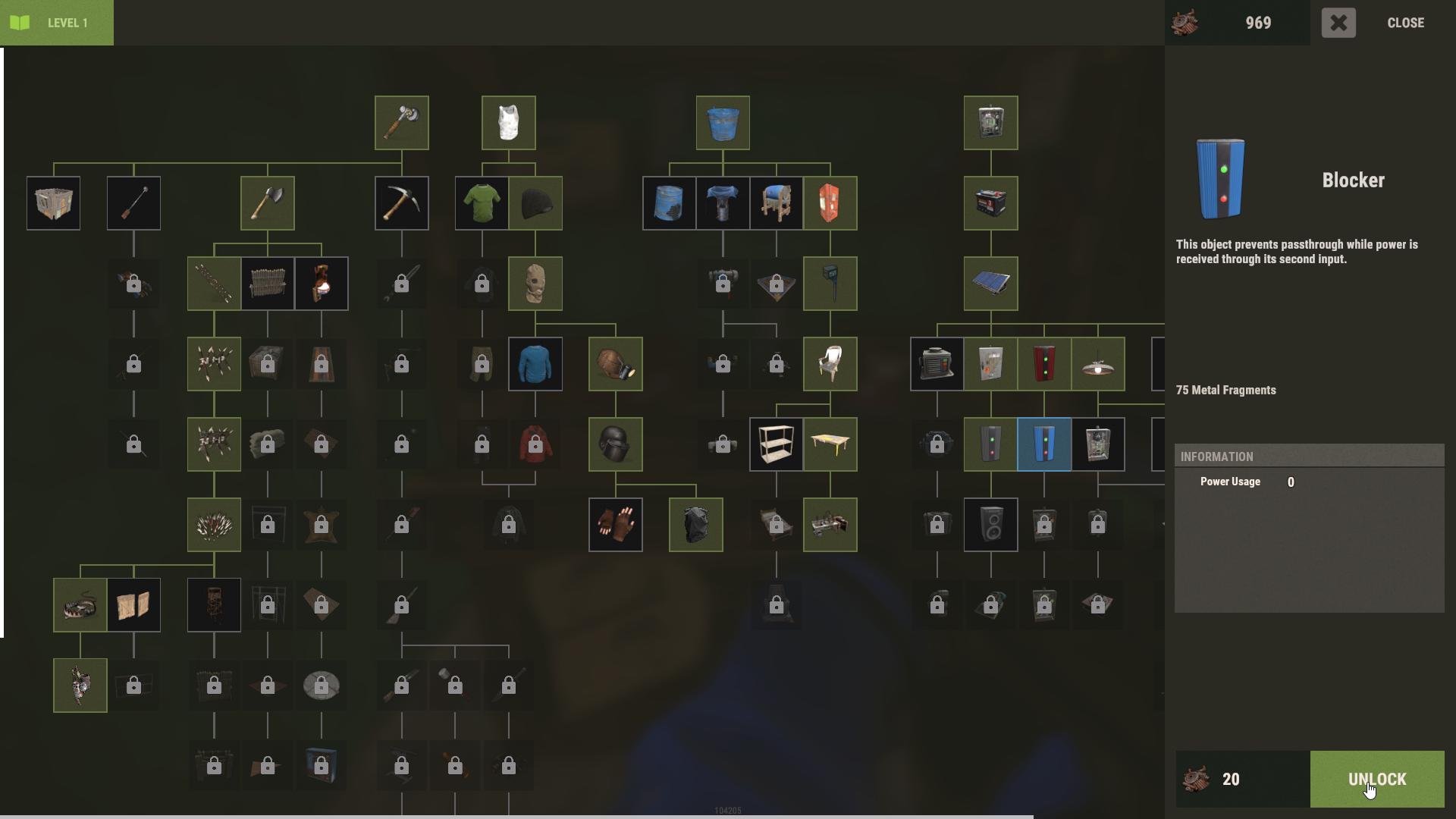 Stelle einen Blocker in Rust mit hochwertigem Metall und einem Zahnrad her