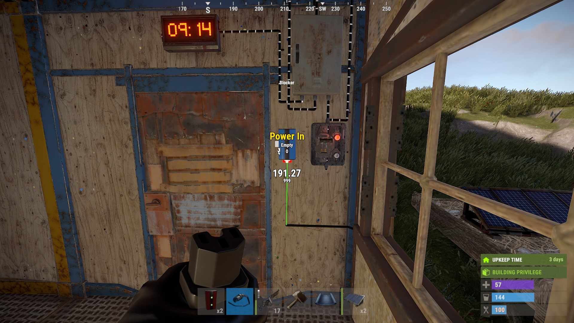 Verkable Power Out vom Blocker zu Geräten wie Lichtern in Rust