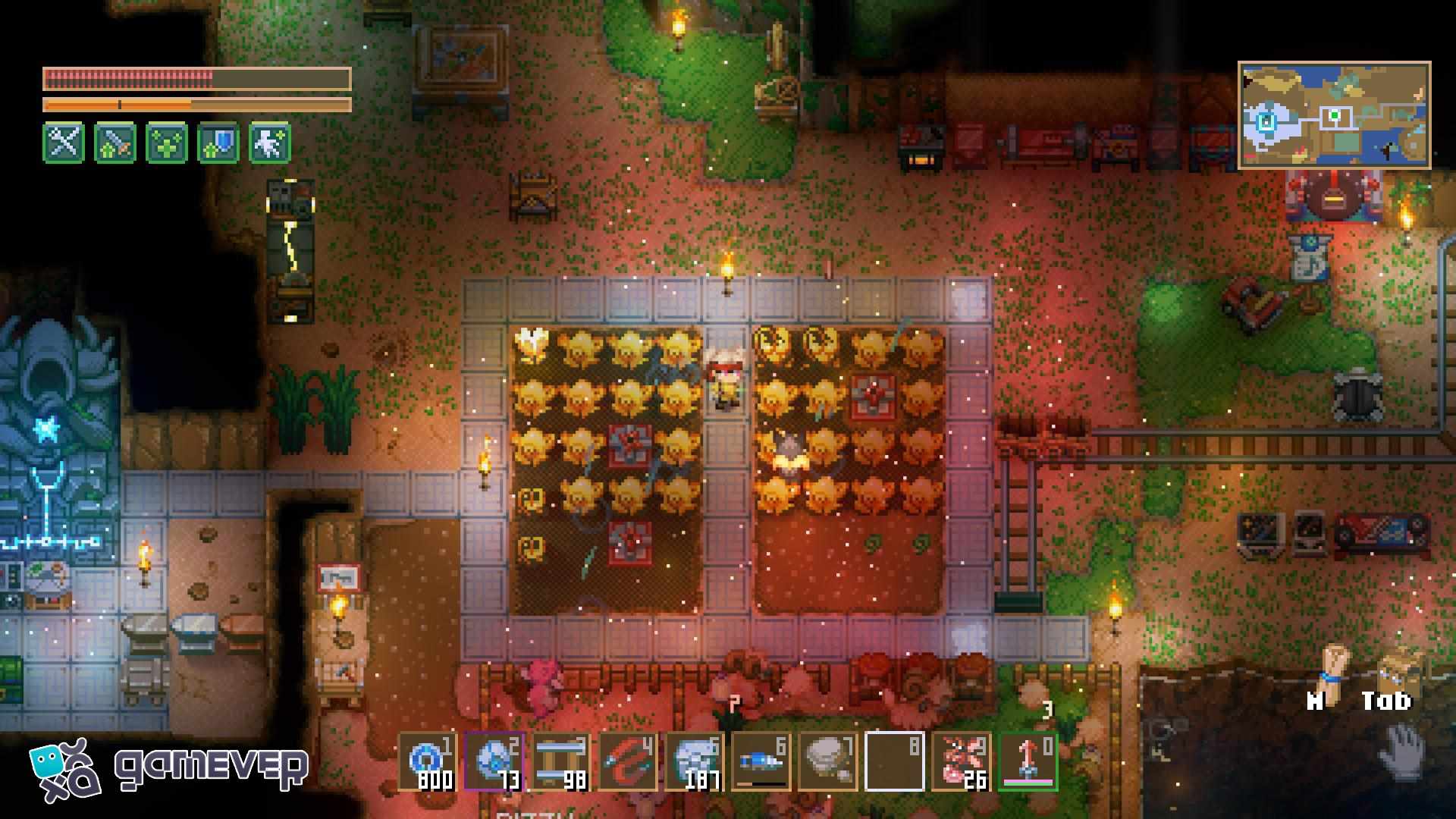 Mejora tu habilidad de Jardinería y cosecha más en Core Keeper 1.0.