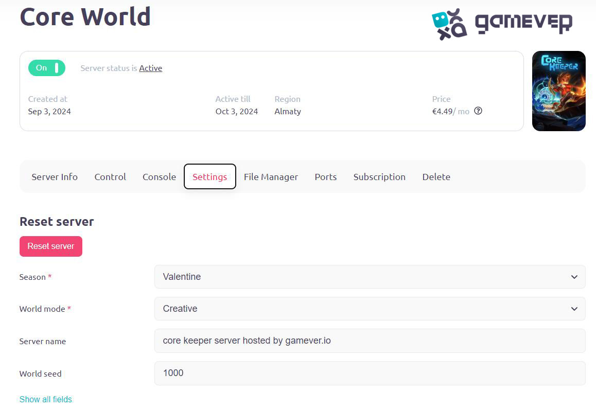 Opta por los servicios gestionados de Gamever.io con soporte completo.