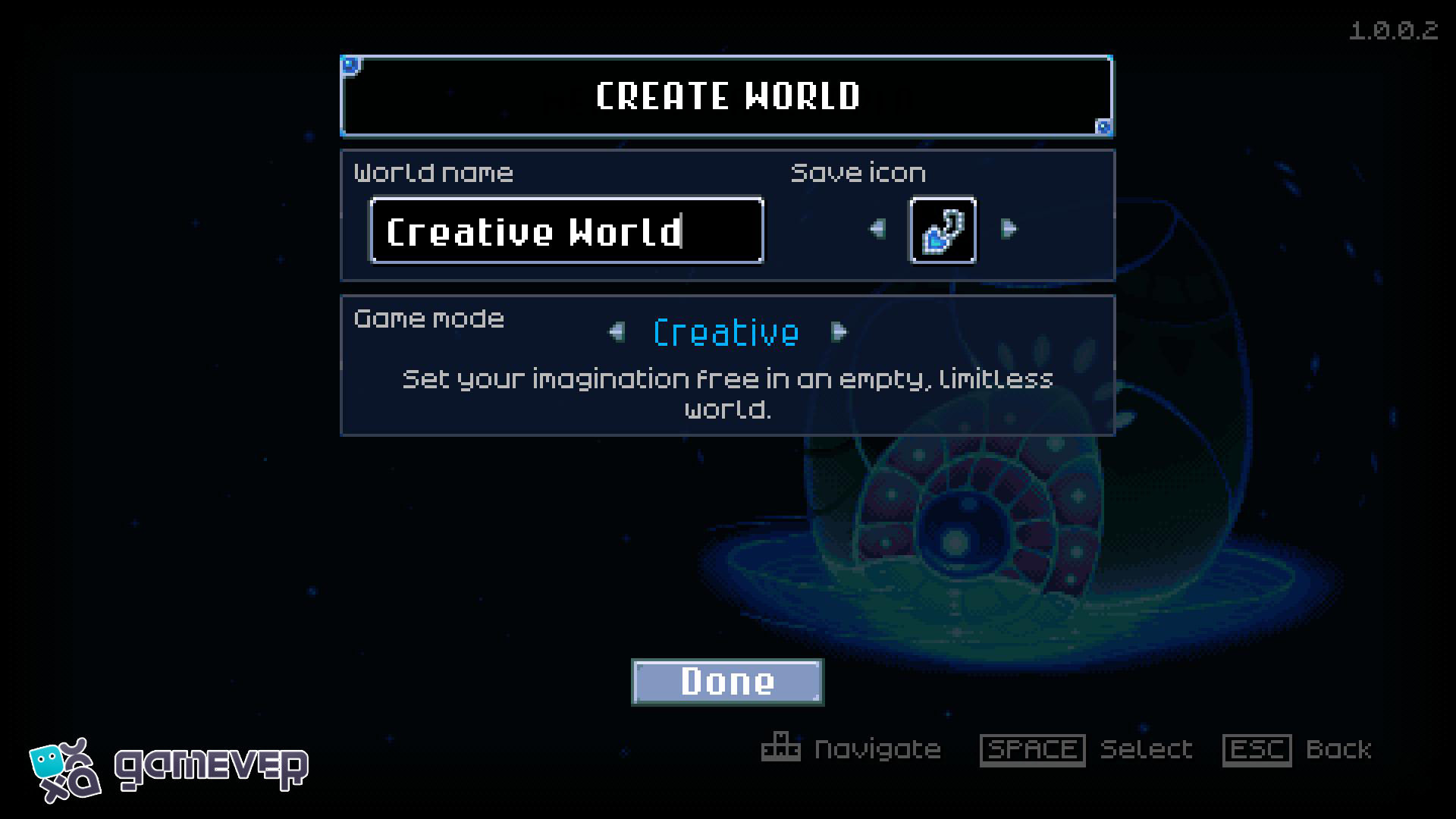 Crea un nuevo personaje para el Modo Creativo en Core Keeper 1.0