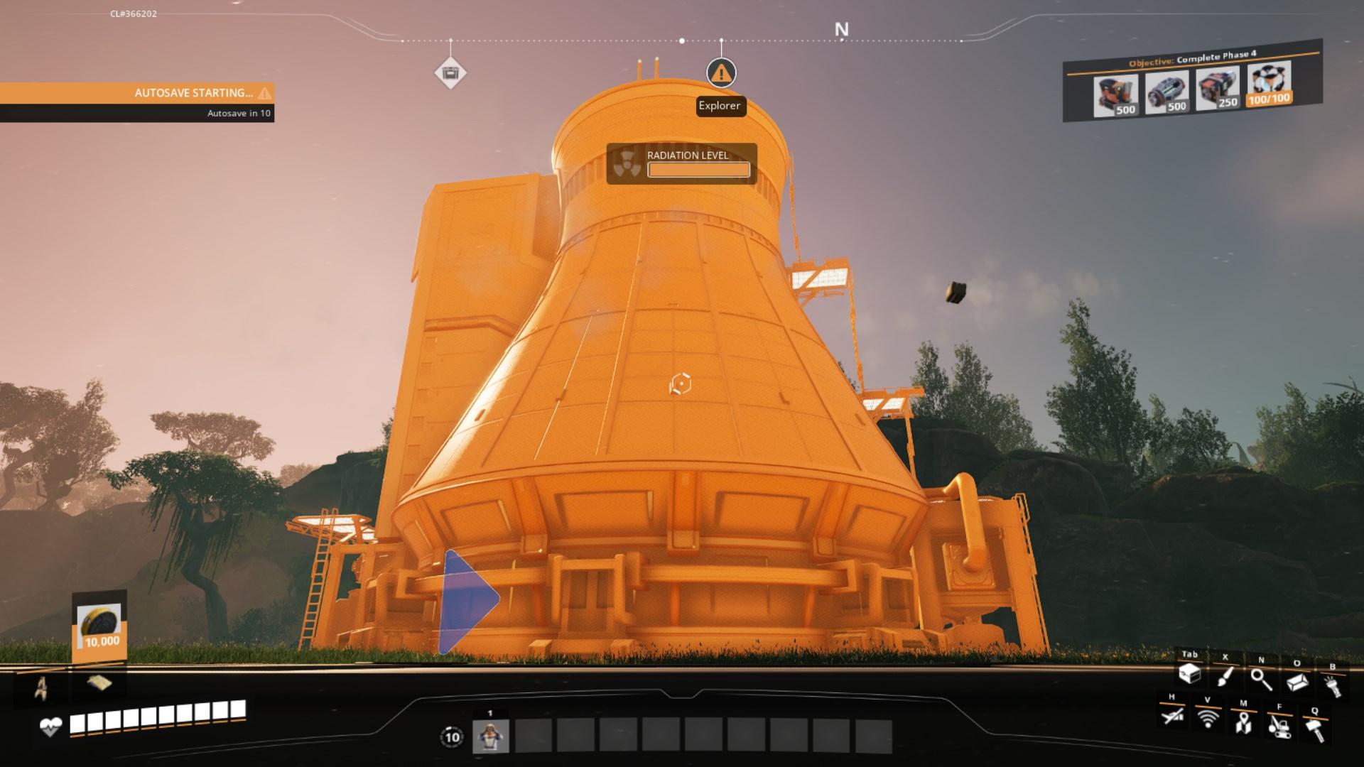 Stelle Atomkraftwerke mit ausreichend Platz in Satisfactory Release 1.0