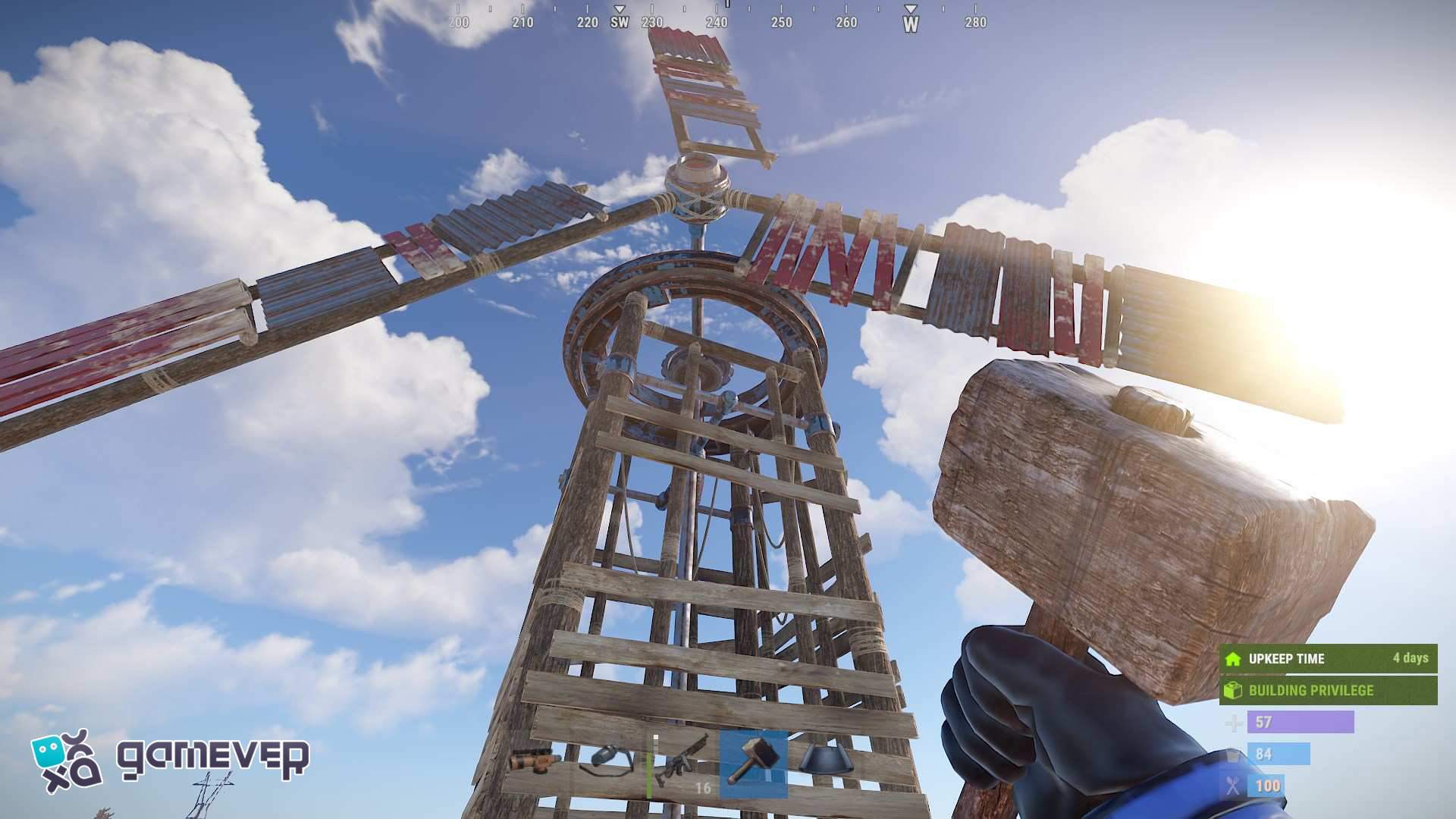 Repara tu Turbina Eólica con un Martillo en Rust