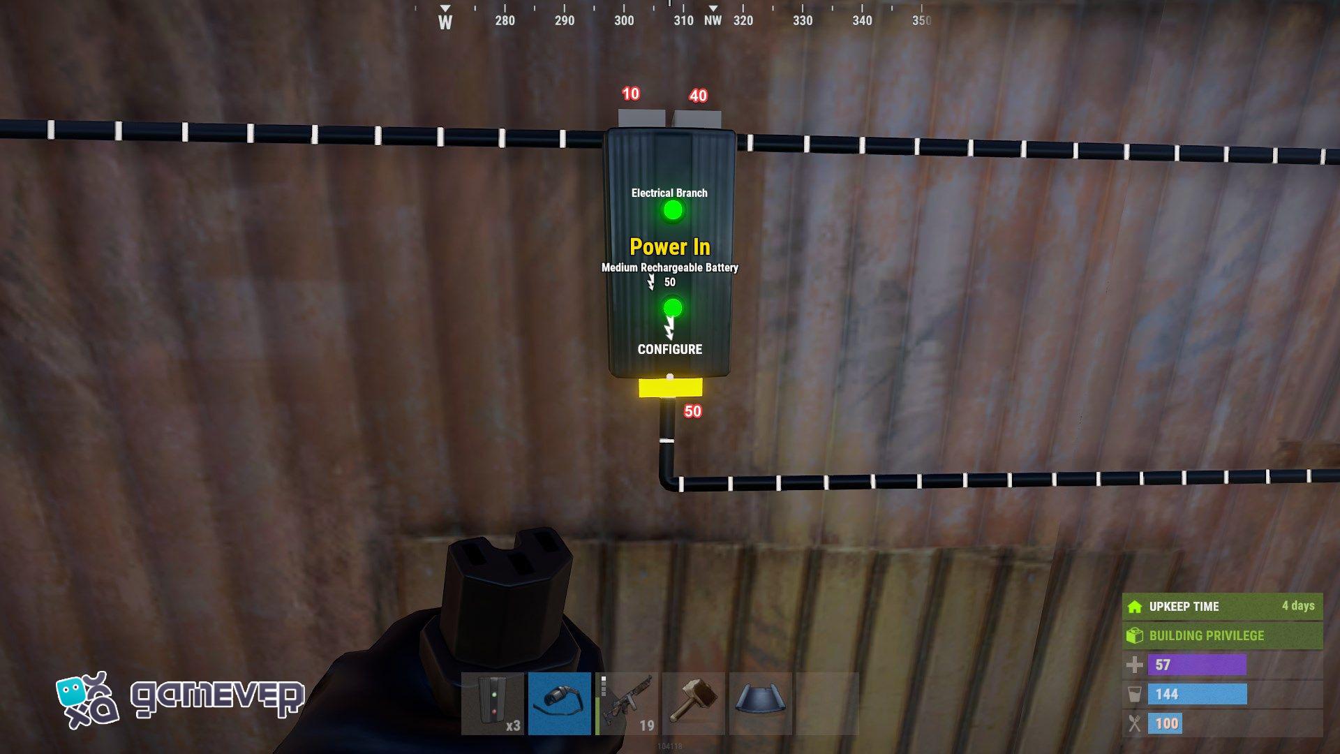 Asegura que tus dispositivos reciban suficiente energía en Rust