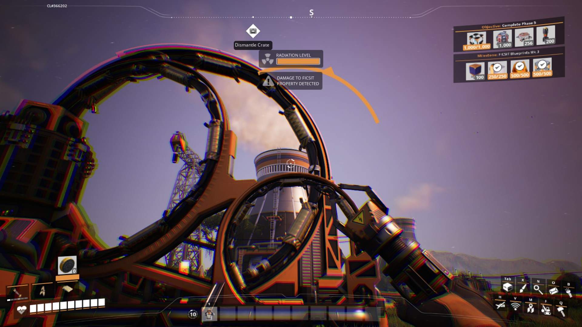 Stelle sicher, dass Du genug Strom für die Diamantenproduktion in Satisfactory Release 1.0 hast