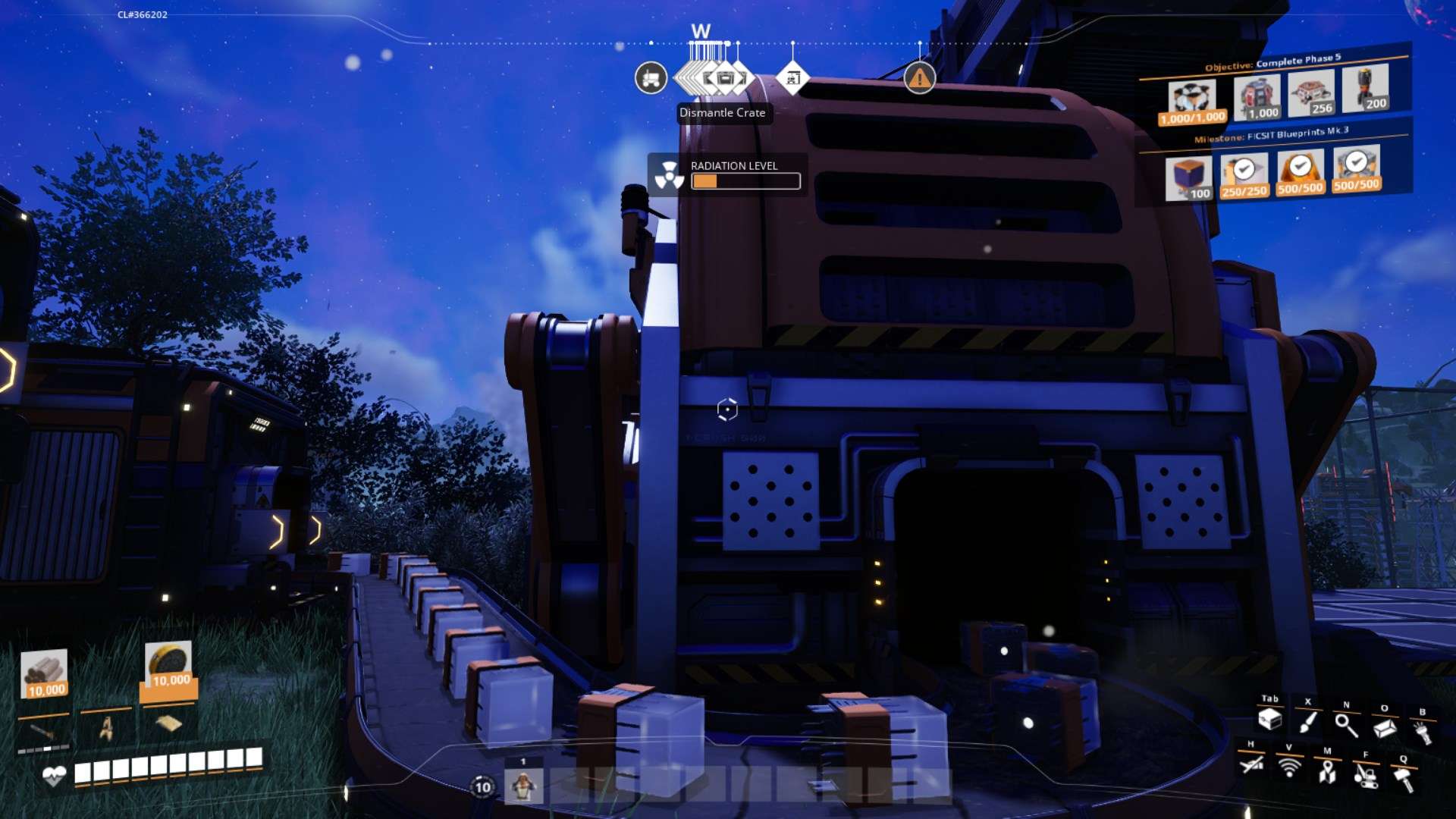 Werfe überschüssige Zeitkristalle in den AWESOME Sink für Punkte in Satisfactory Release 1.0