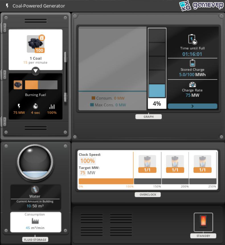 Verifica la configuración del generador de carbón para un funcionamiento adecuado en Satisfactory Versión 1.0