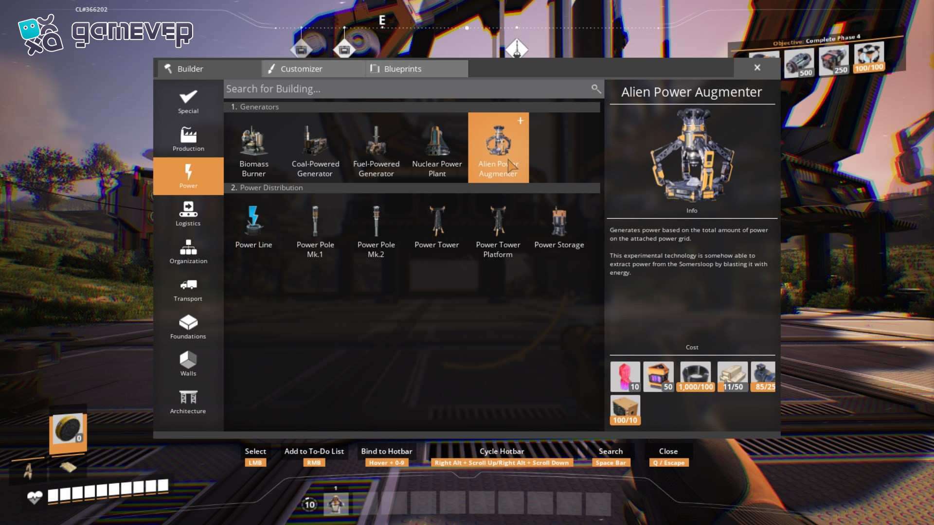 Fabrica Potenciadores de Energía Alienígena con Sommersloop en Satisfactory Versión 1.0