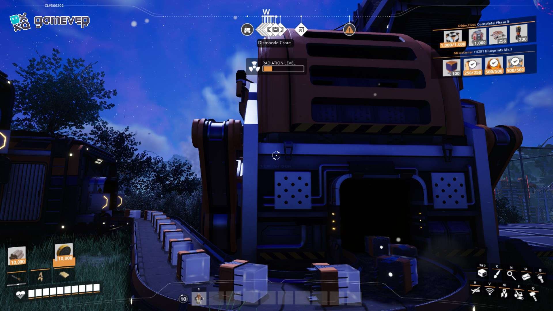 Hundir Cristales Temporales extra en el AWESOME Sink para obtener puntos en Satisfactory Versión 1.0.