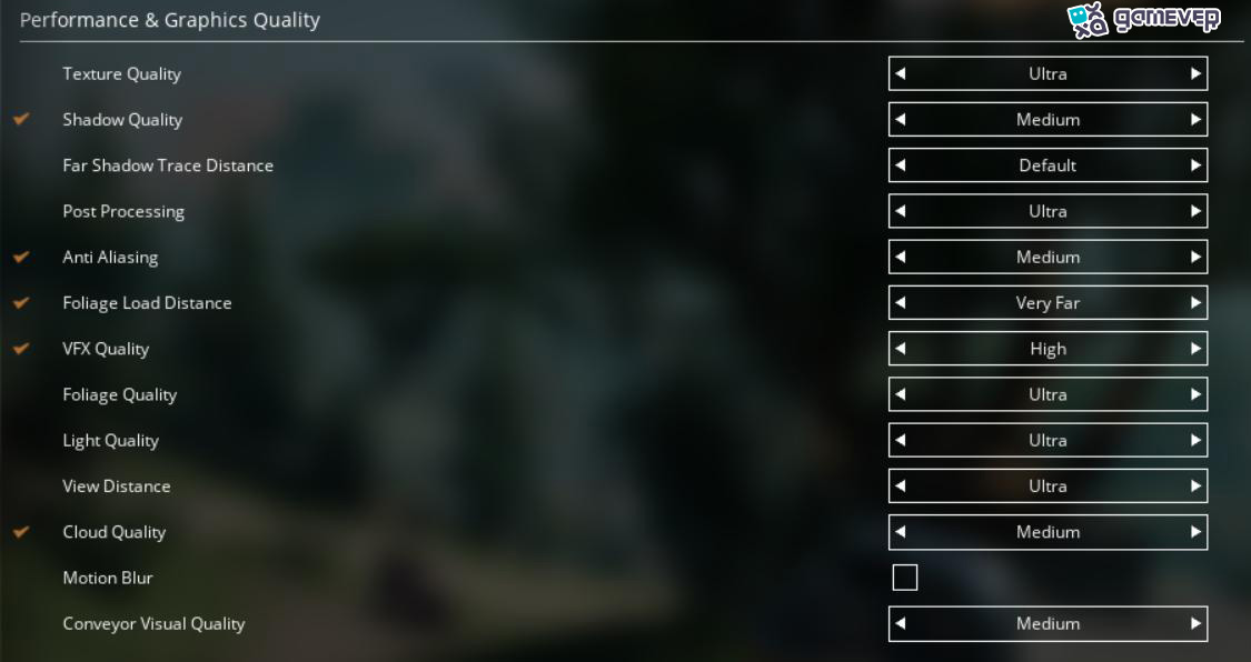 Reduce la calidad de sombra para aumentar los FPS en Satisfactory Versión 1.0