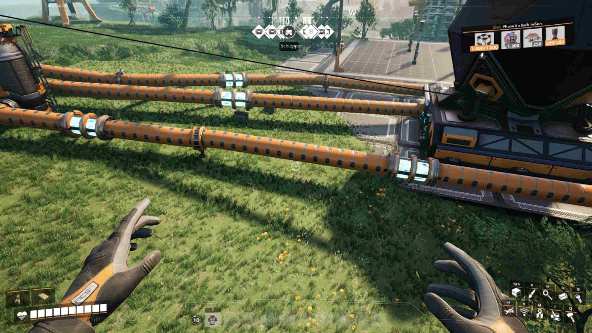 Richte eine Hochenergie-Umgebung für Angeregte Photonische Materie in Satisfactory Release 1.0 ein.