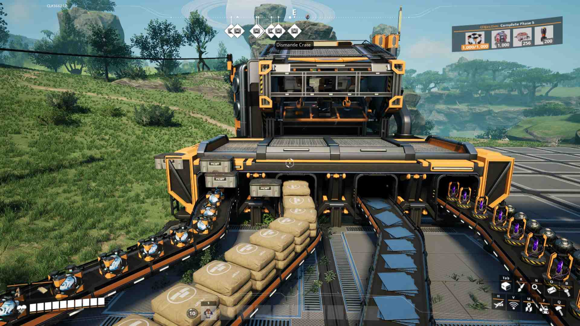 Sammle Zutaten wie Nukleuspasta, Beton, Eisenplatten und Dunkle-Materie-Kristalle für Singularitätszellen in Satisfactory Release 1.0
